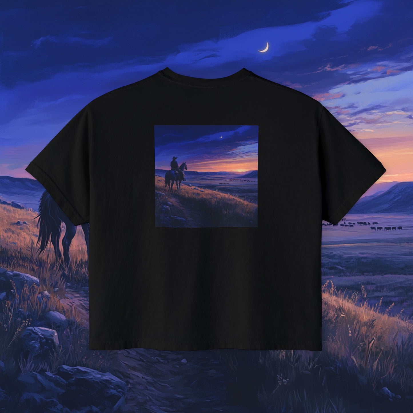 Twilight Cowboy Boxy Tee