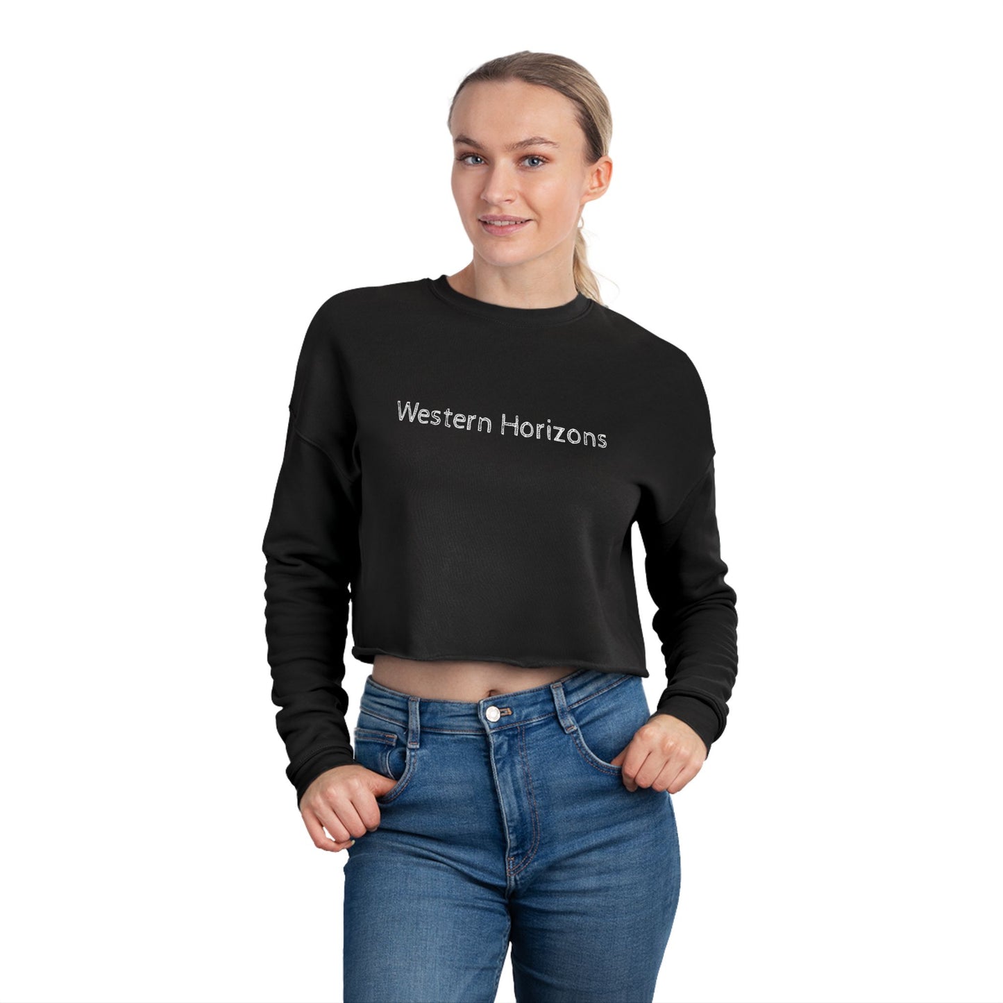 Twilight Cowboy Crop Sweatshirt