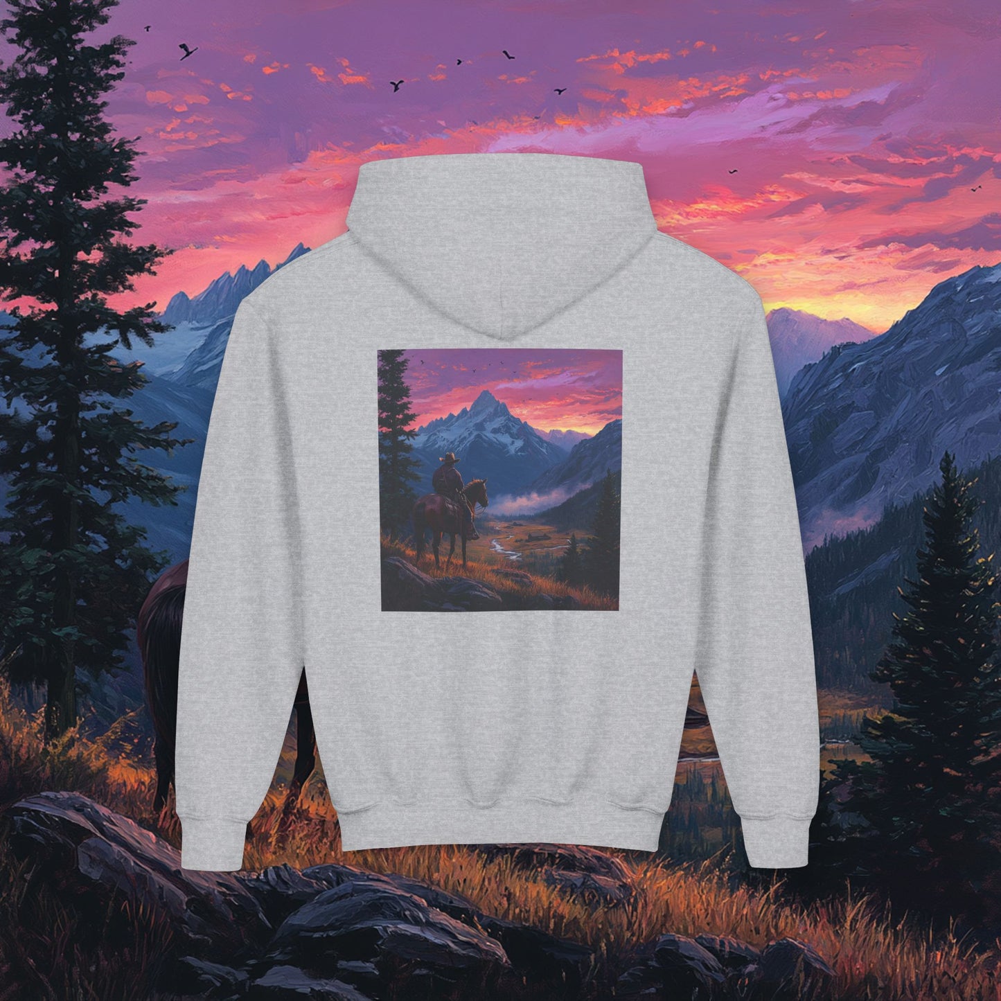 Pink Skies Kids Hoodie