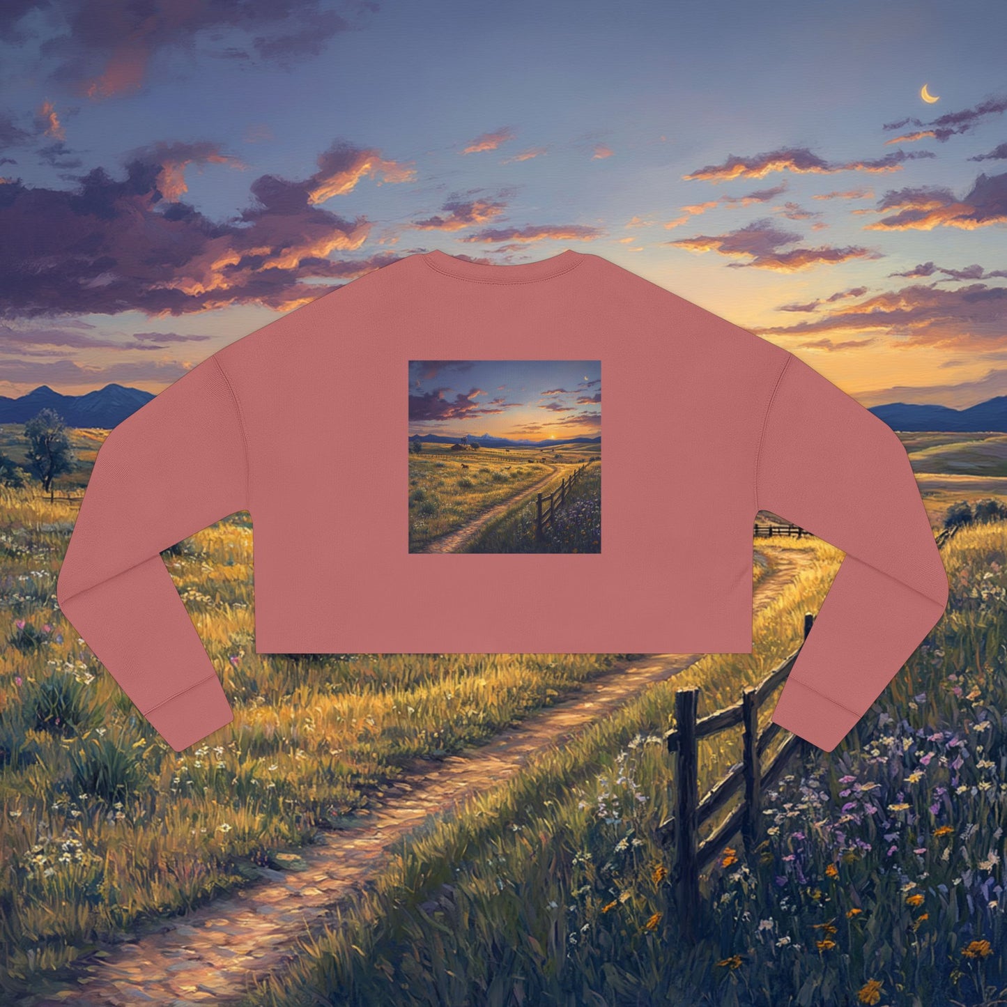 Plains Sunset Crop Sweatshirt