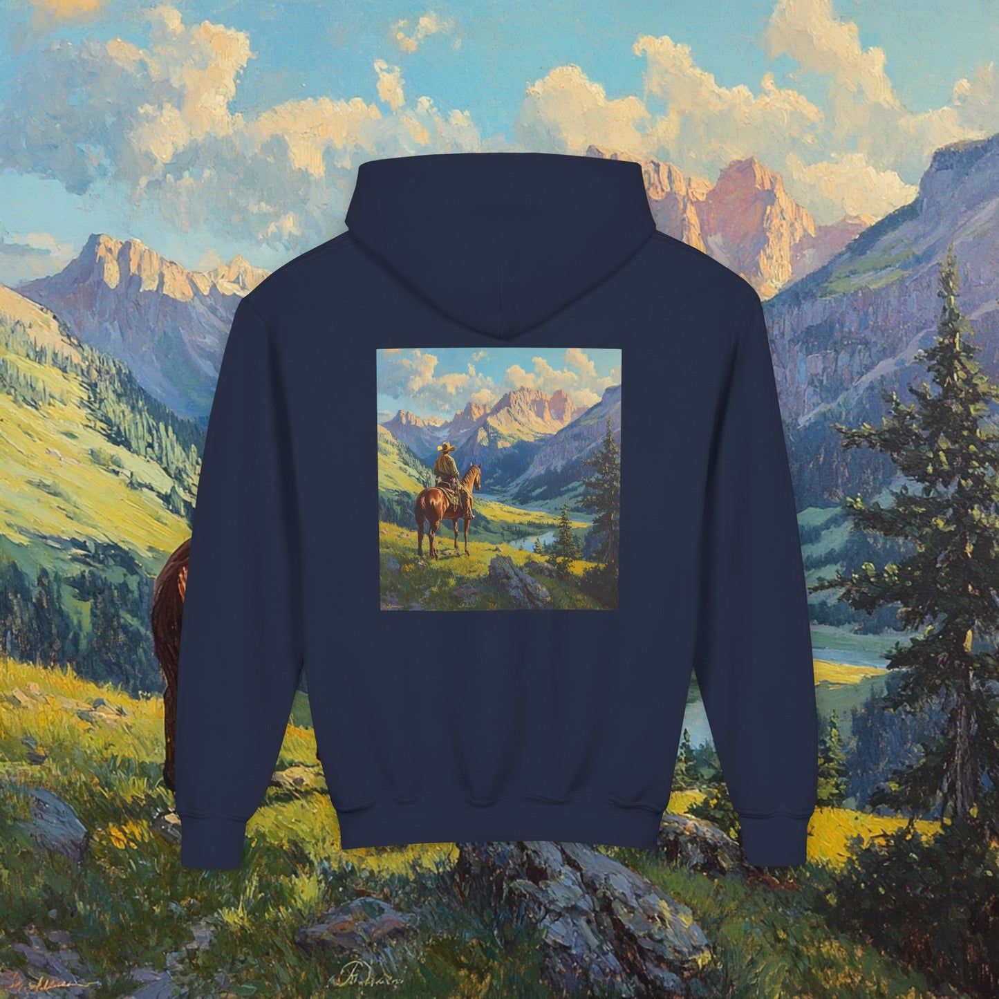 Starin' Cowboy Kids Hoodie