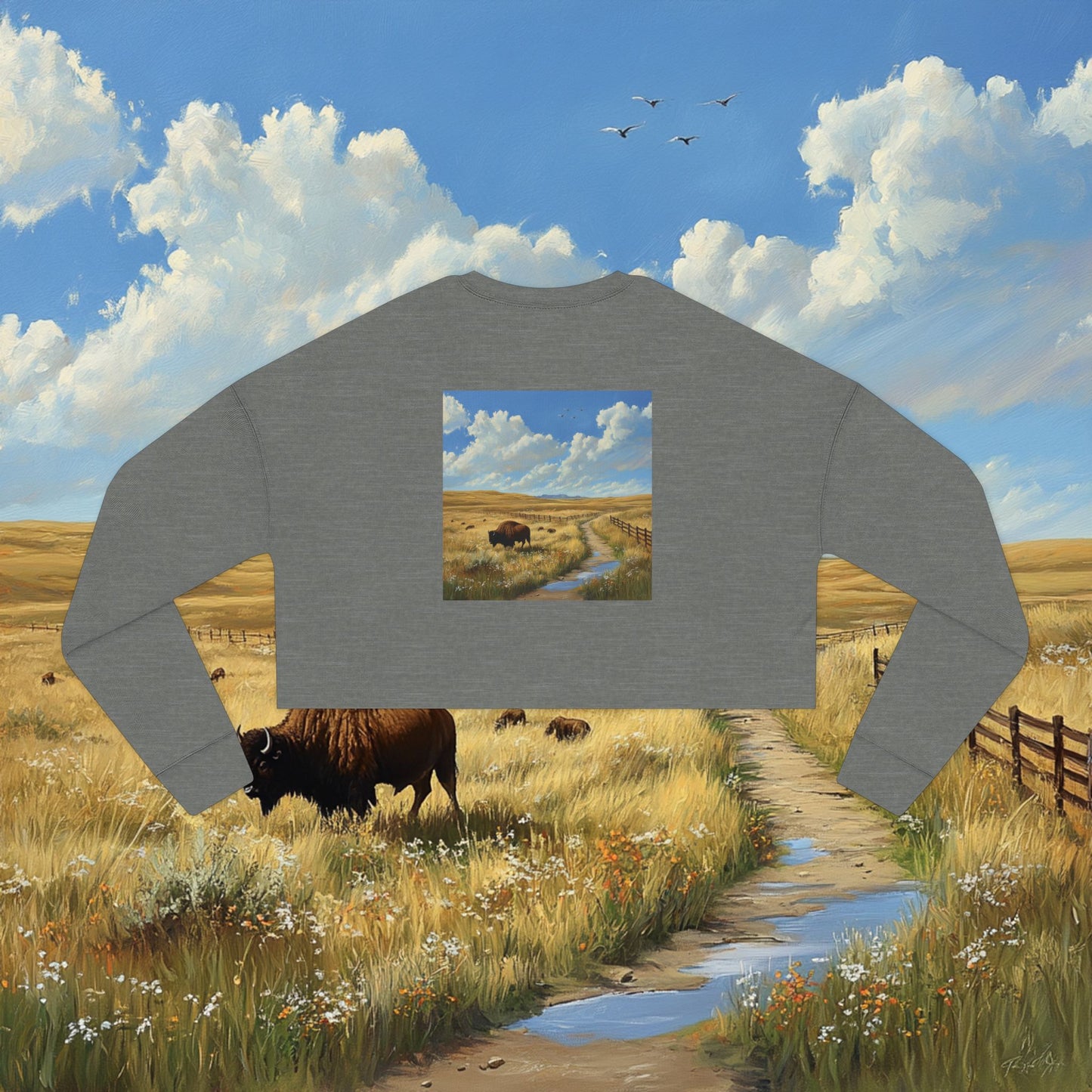 Buffalo Plains Crop Sweatshirt