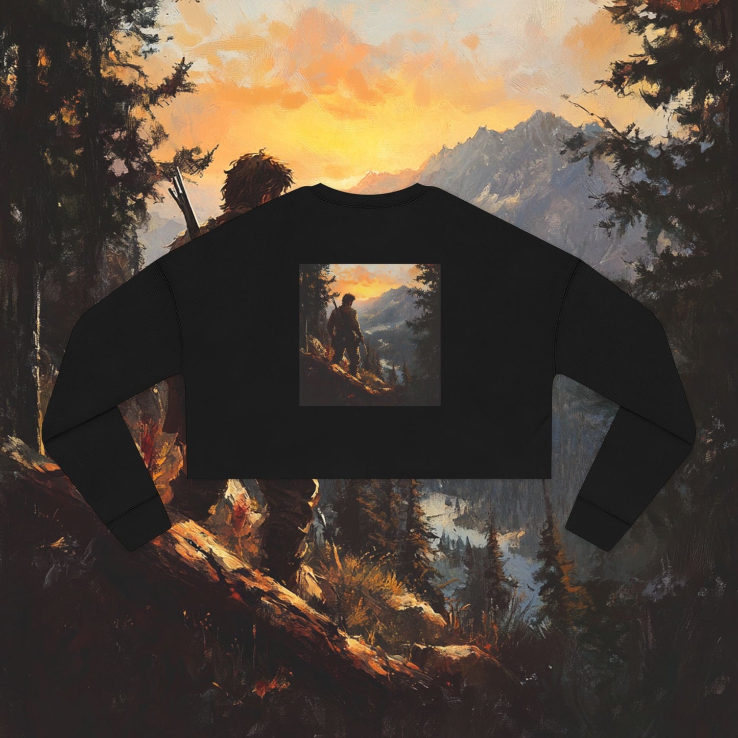 The Lone Frontiersman Crop Sweatshirt