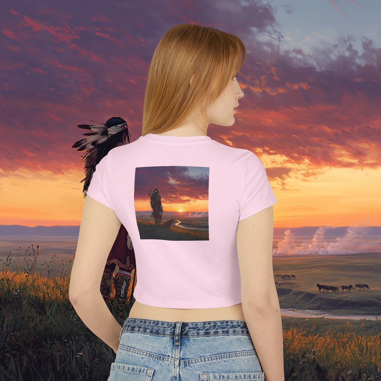 A Warrior's Best Friend Crop Top