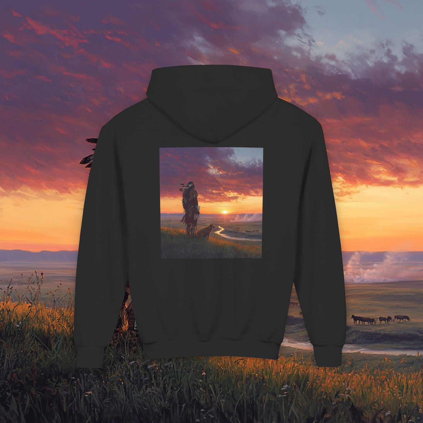 A Warrior's Best Friend Kids Hoodie