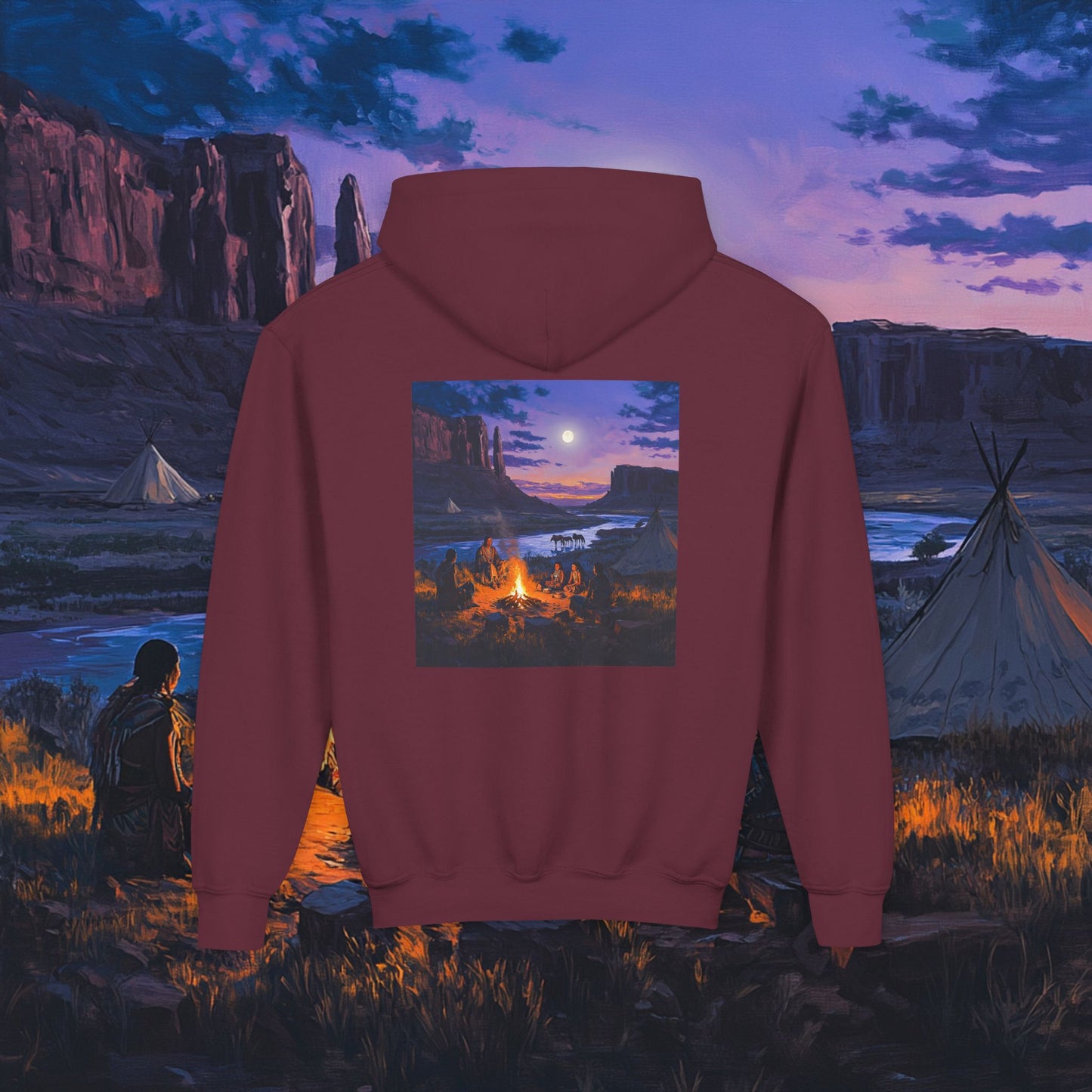Tribal Gathering Kids Hoodie