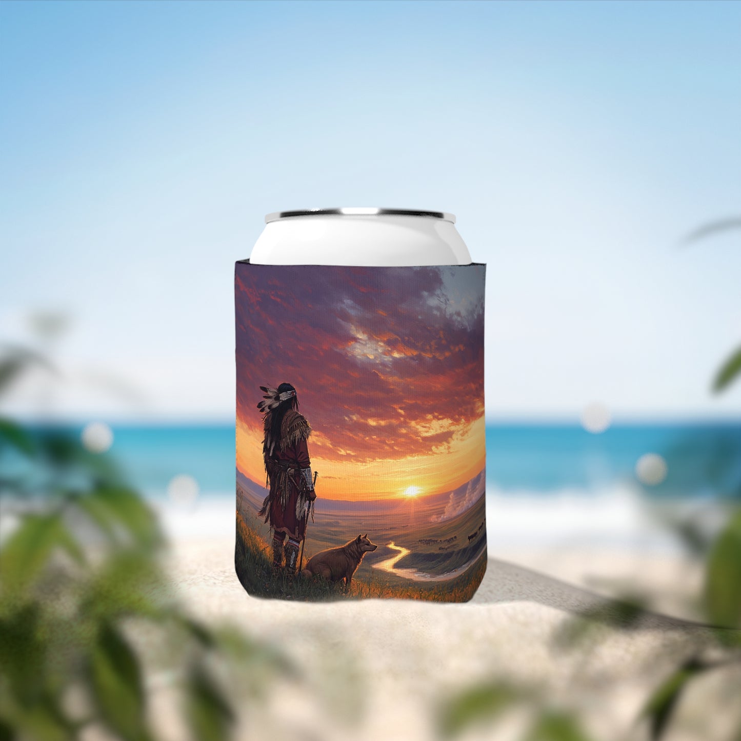 A Warrior's Best Friend Koozie