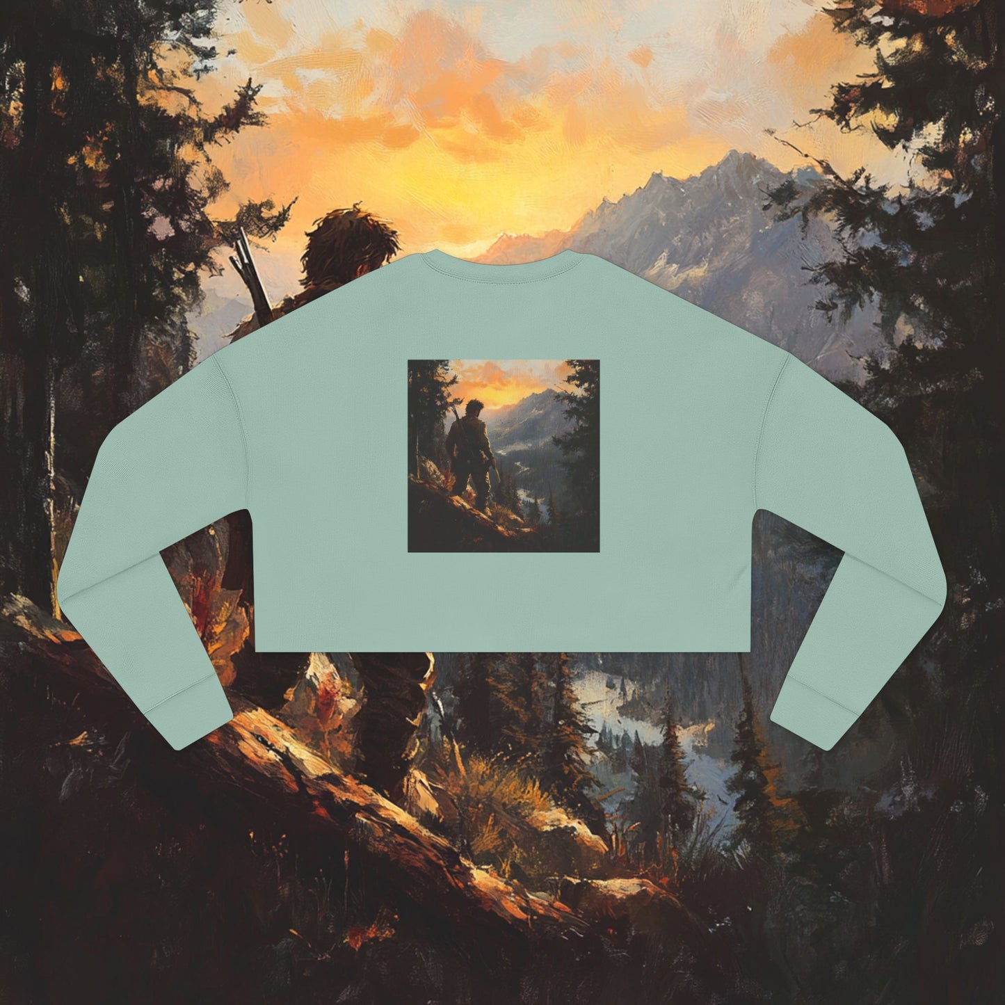 The Lone Frontiersman Crop Sweatshirt