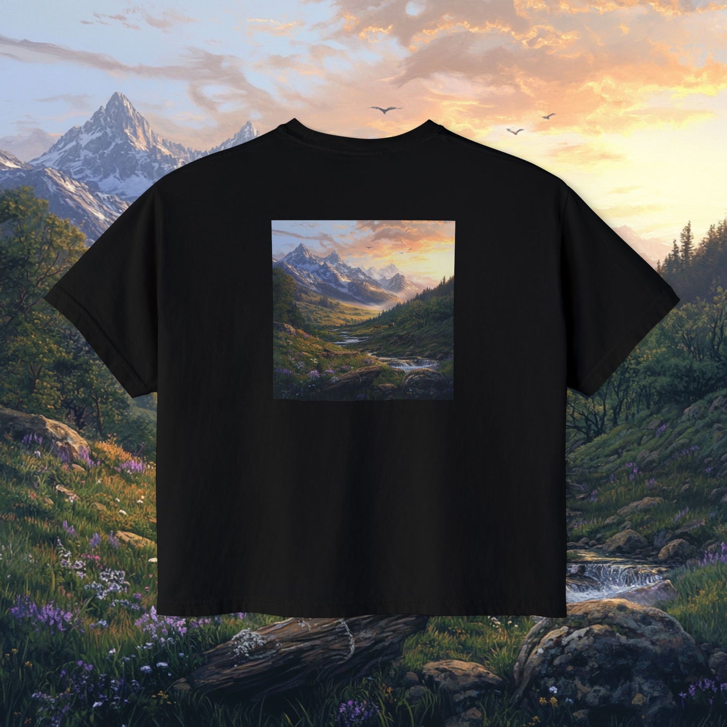 Rocky Mountain Valley Boxy Tee