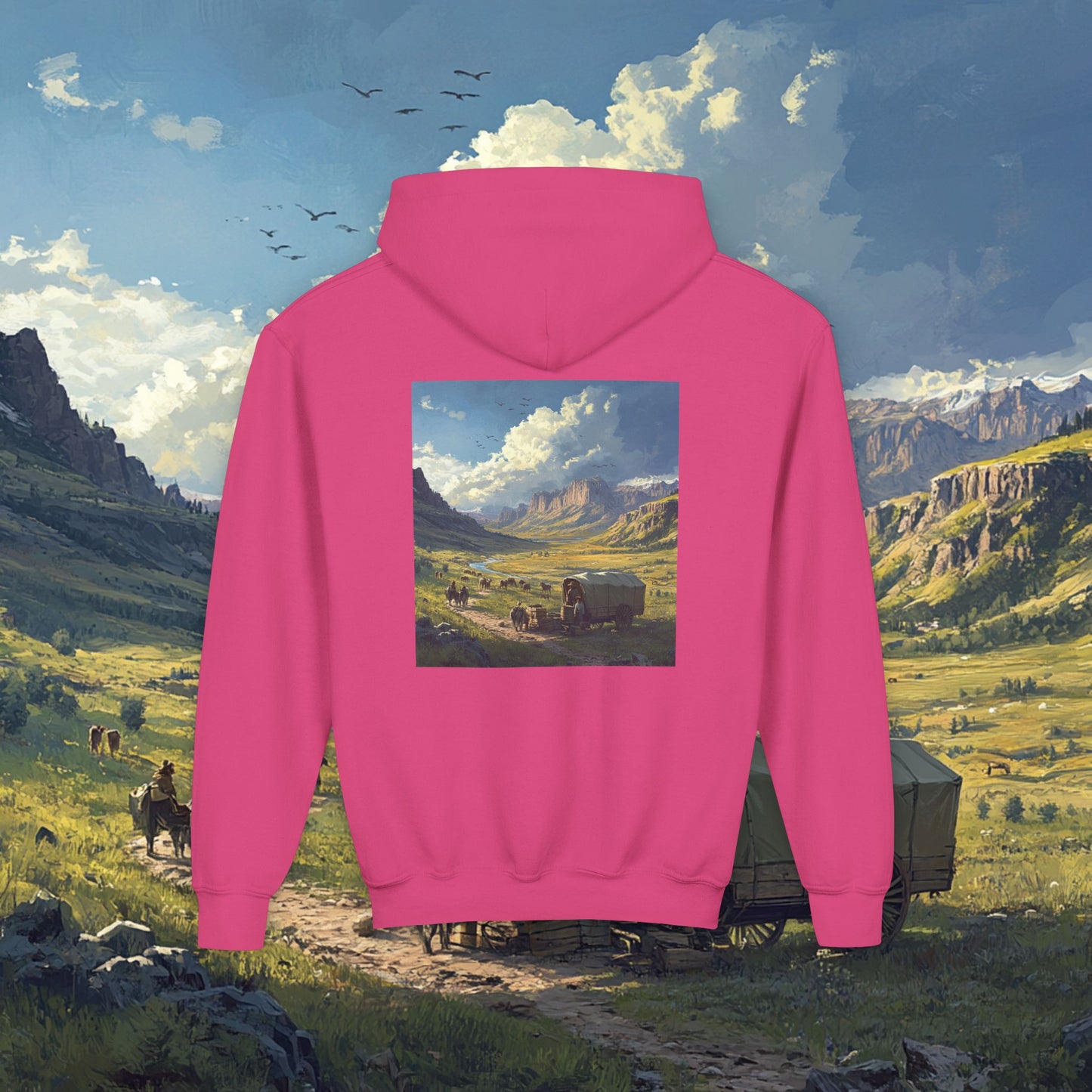 Headin' West Kids Hoodie