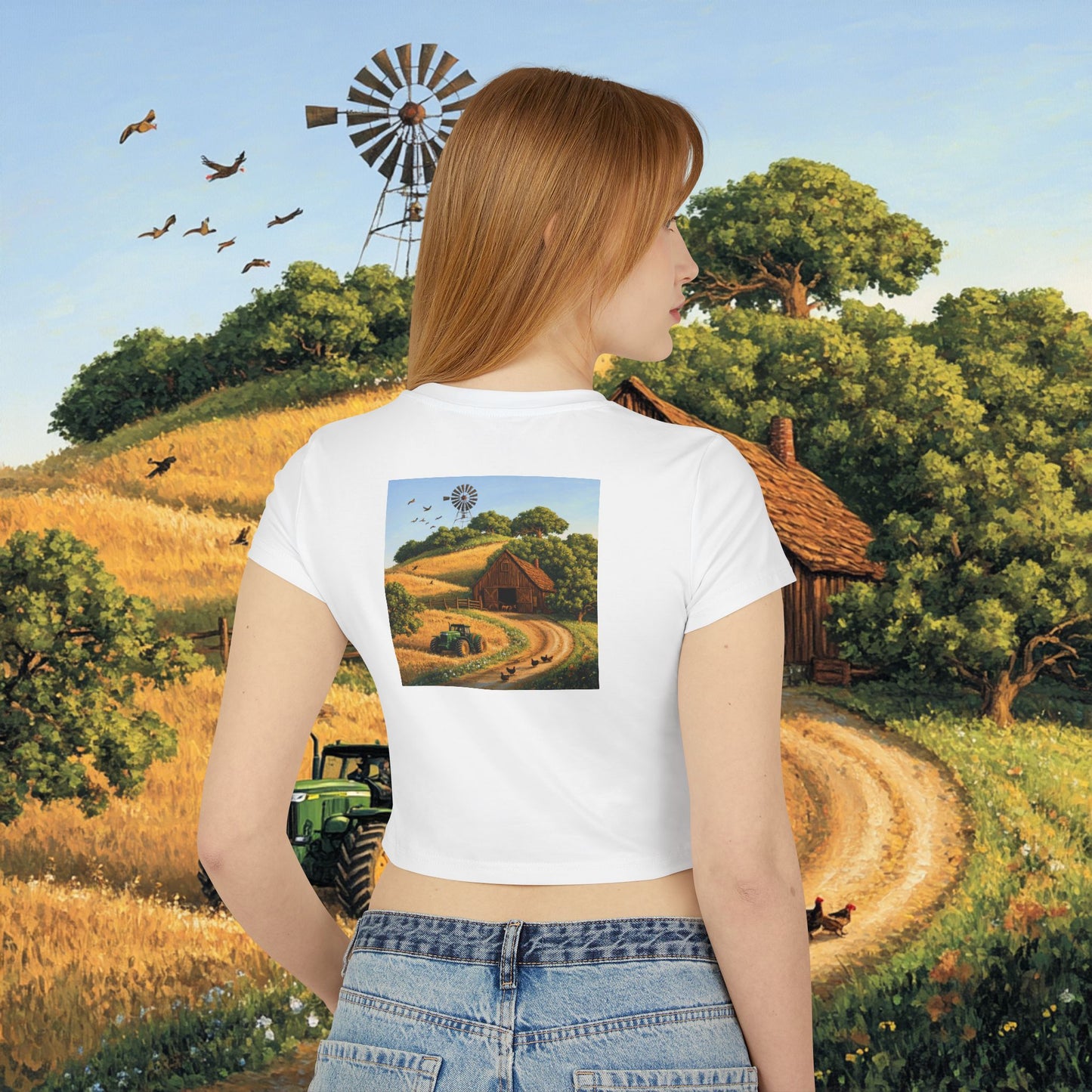 Farm Barn Crop Top