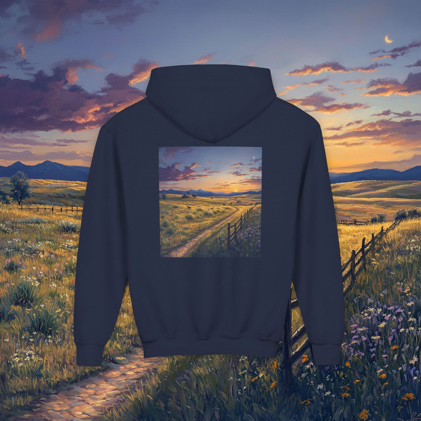 Plains Sunset Kids Hoodie