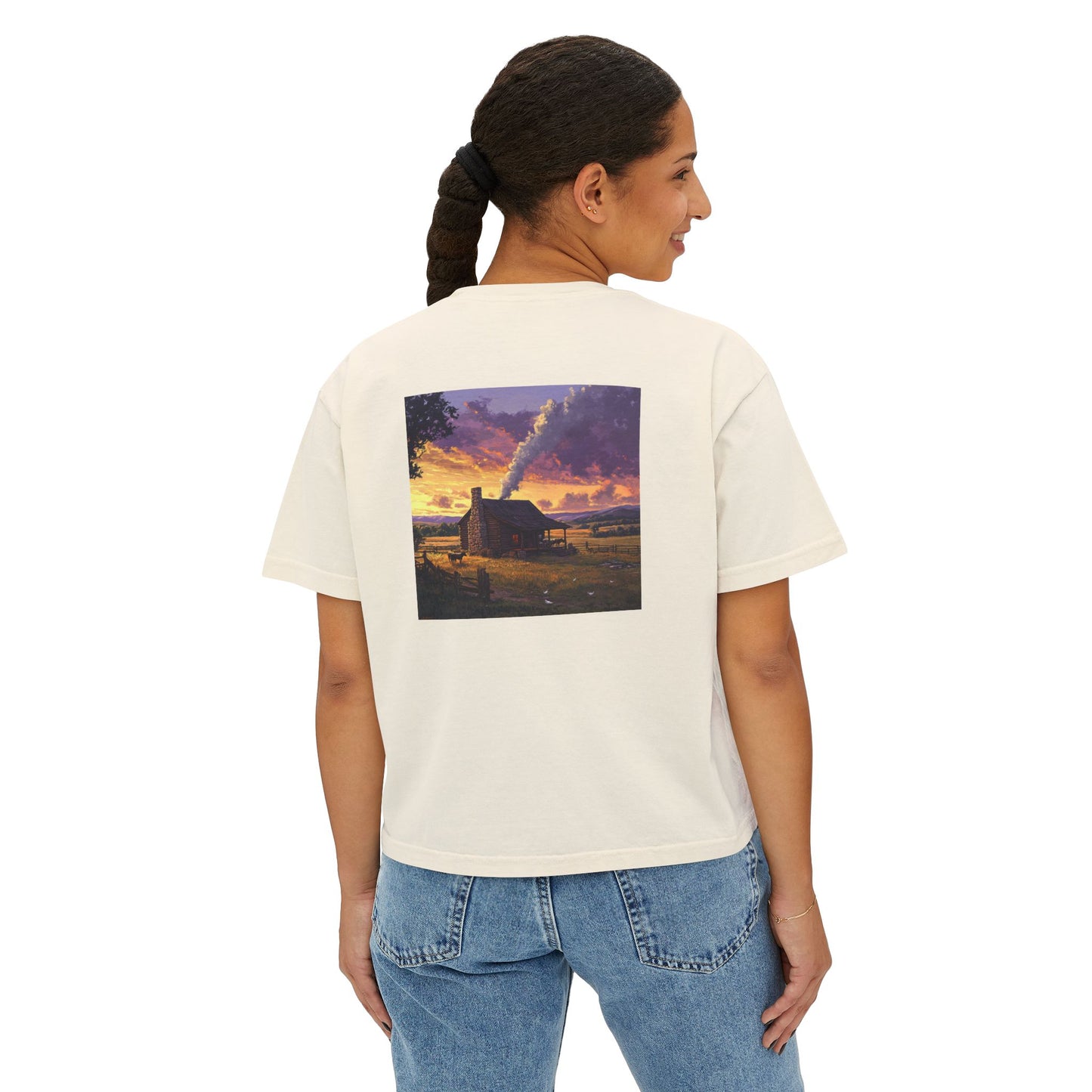 Homestead Sunset Boxy Tee