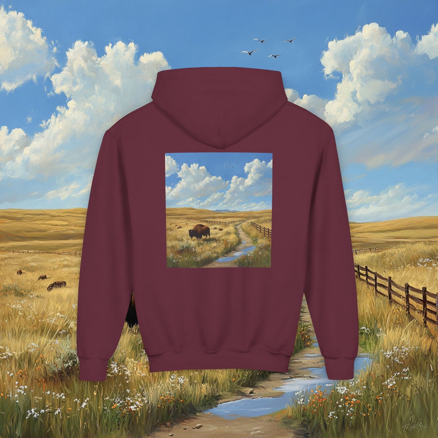 Buffalo Plains Kids Hoodie
