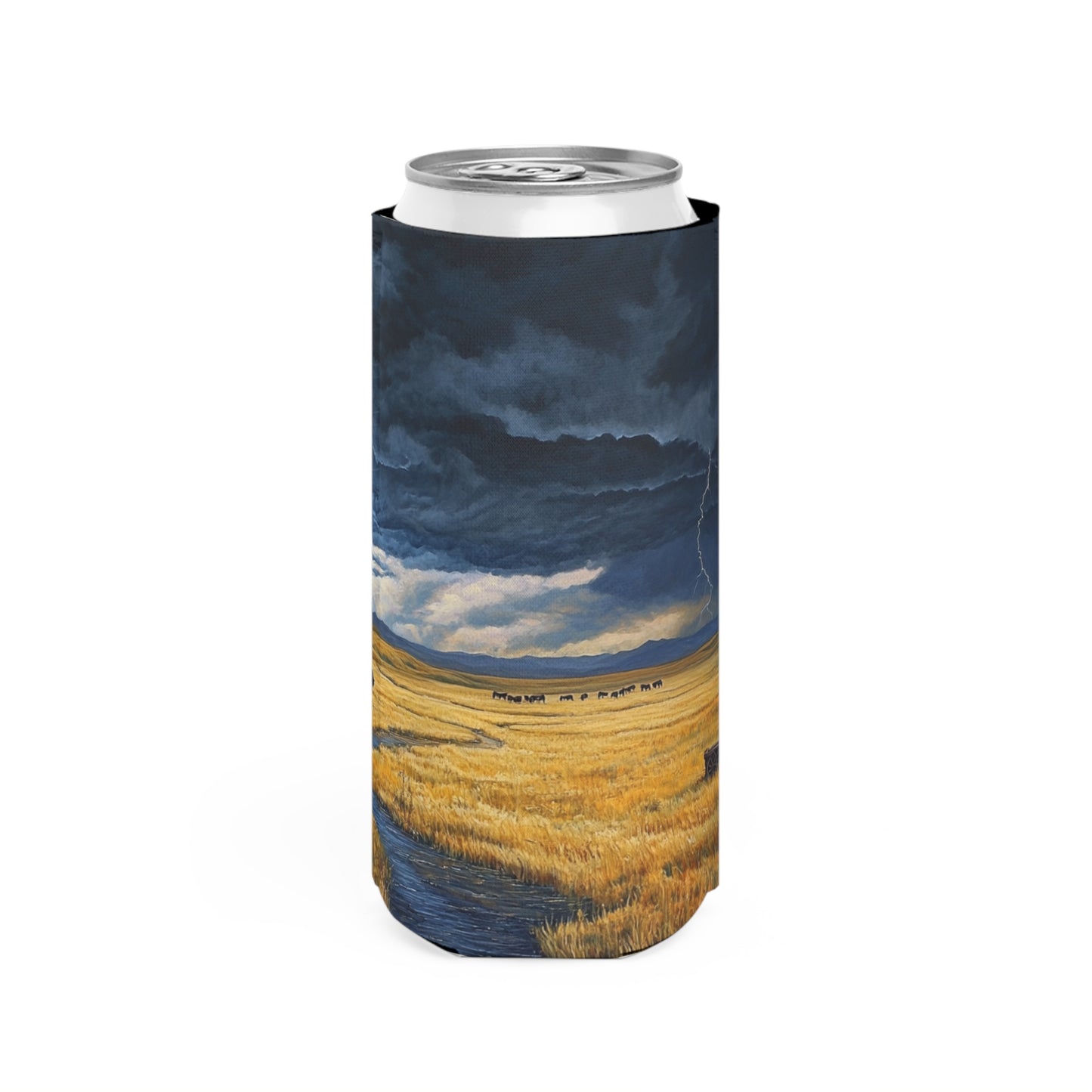 A Storm's Brewing Slim Can Koozie