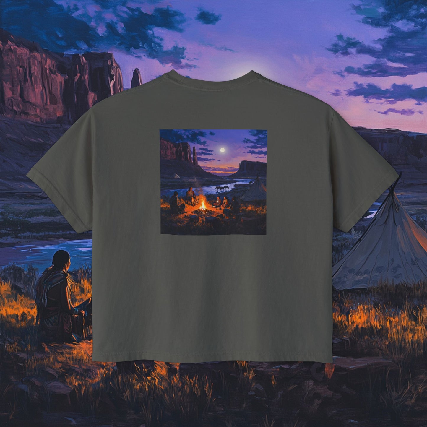 Tribal Gathering Boxy Tee