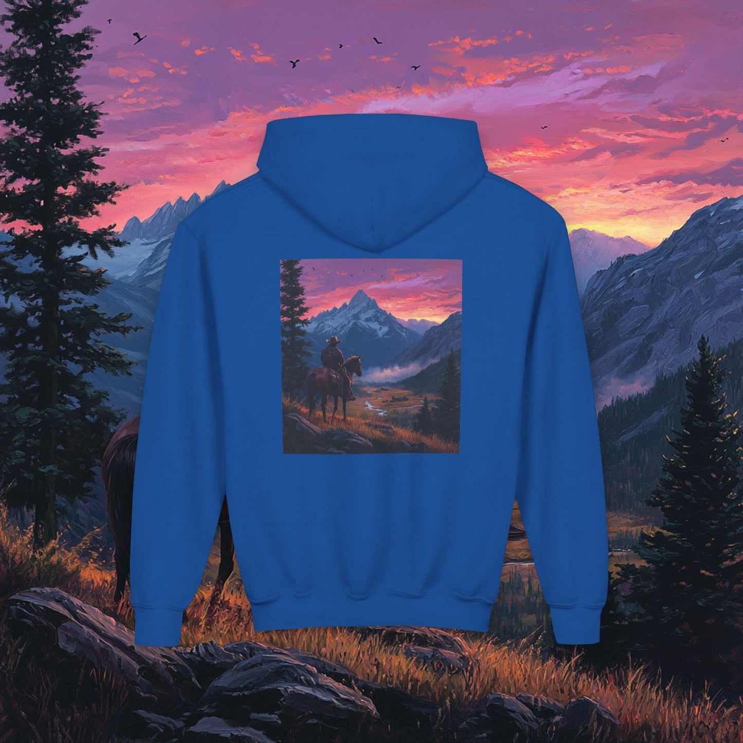 Pink Skies Kids Hoodie