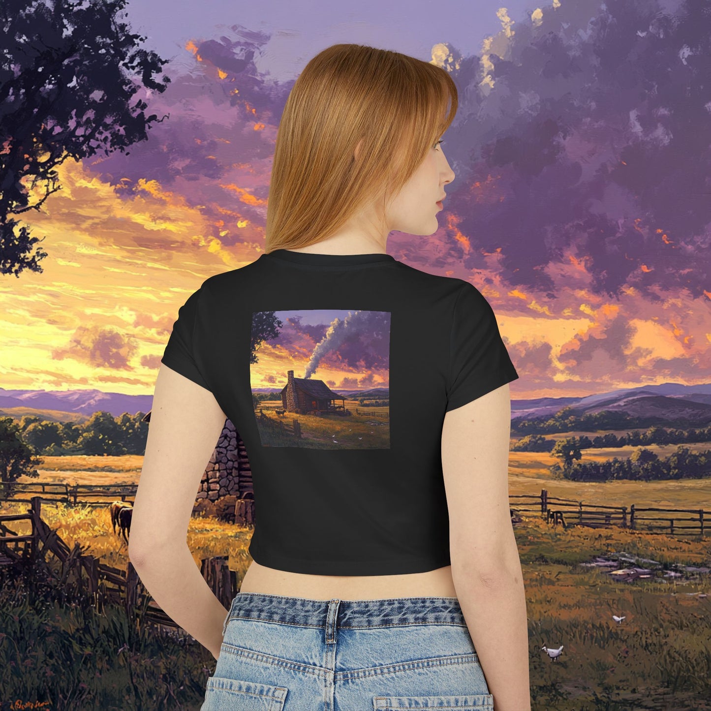 Homestead Sunset Crop Top