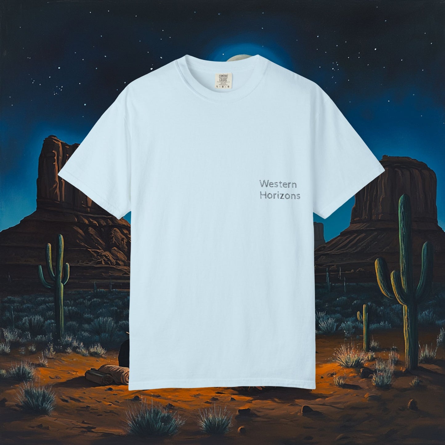 Moonlit Cowboy Campfire T-Shirt