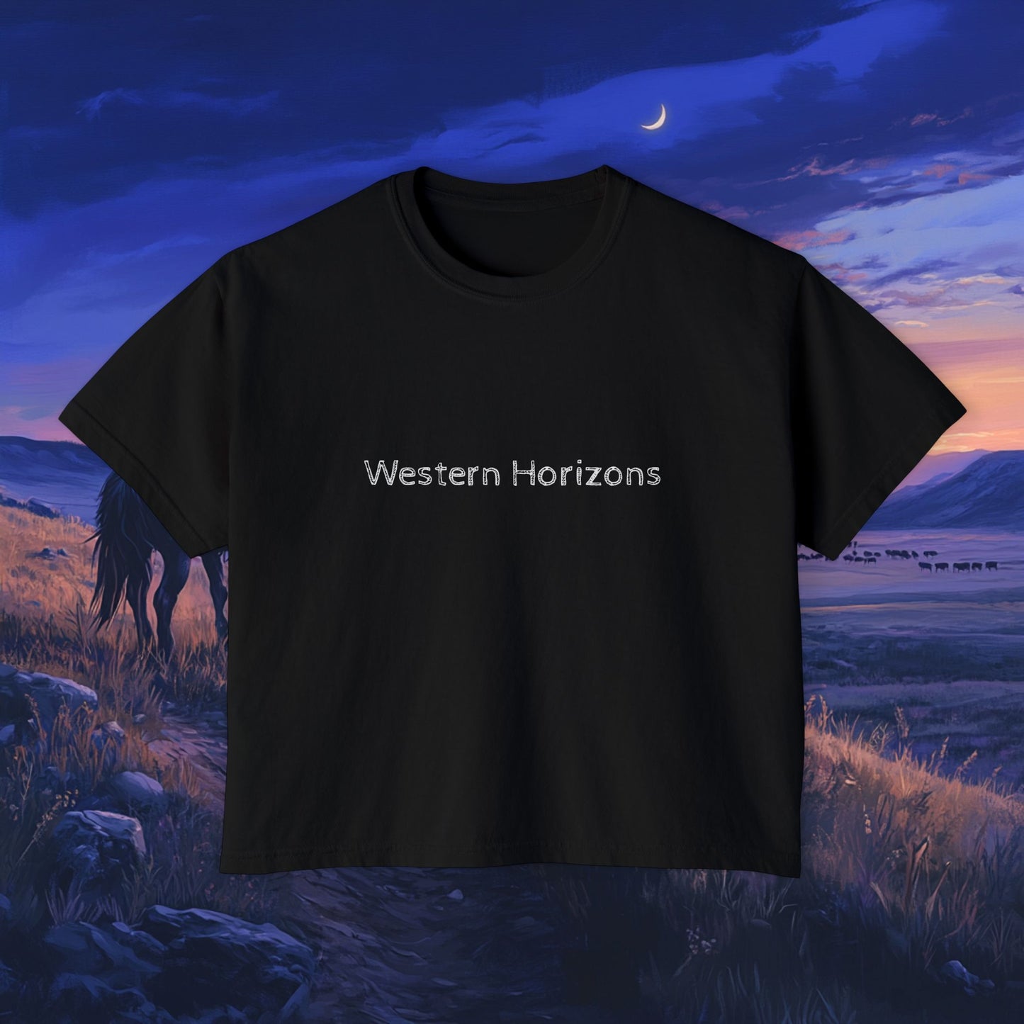 Twilight Cowboy Boxy Tee