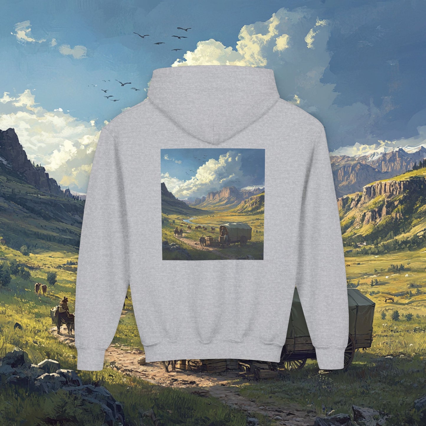 Headin' West Kids Hoodie