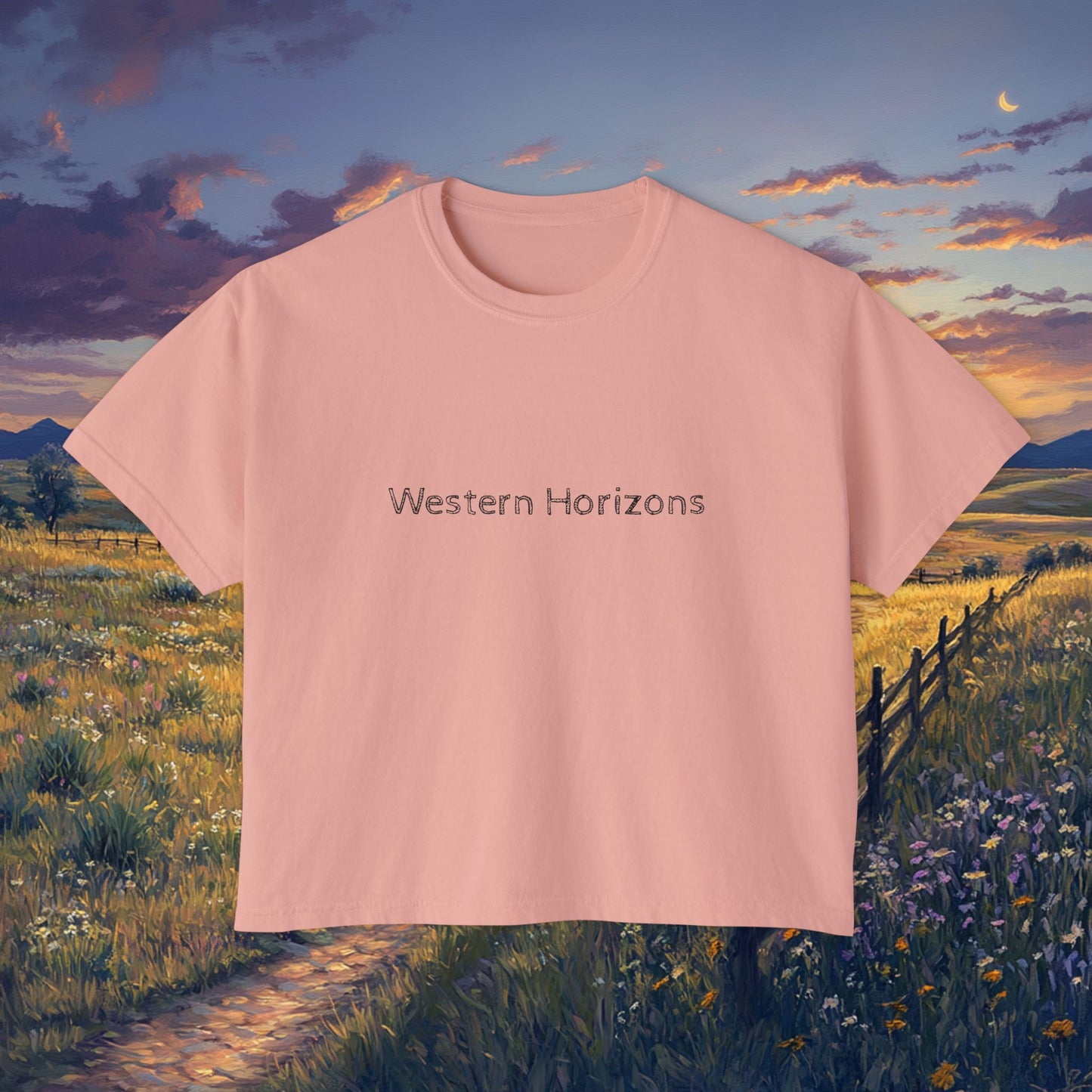 Plains Sunset Boxy Tee
