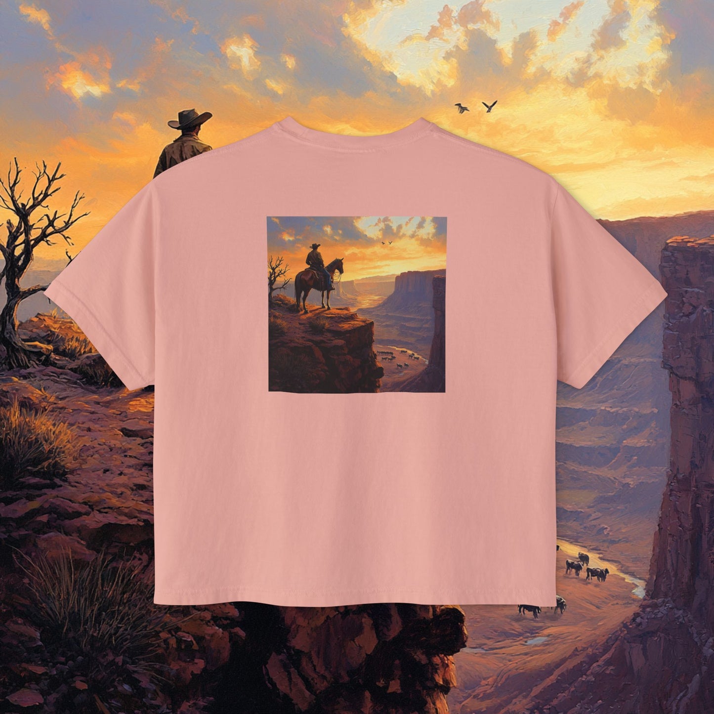 Cowboy Canyon Boxy Tee