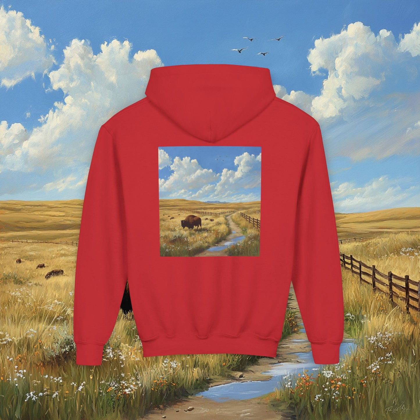 Buffalo Plains Kids Hoodie