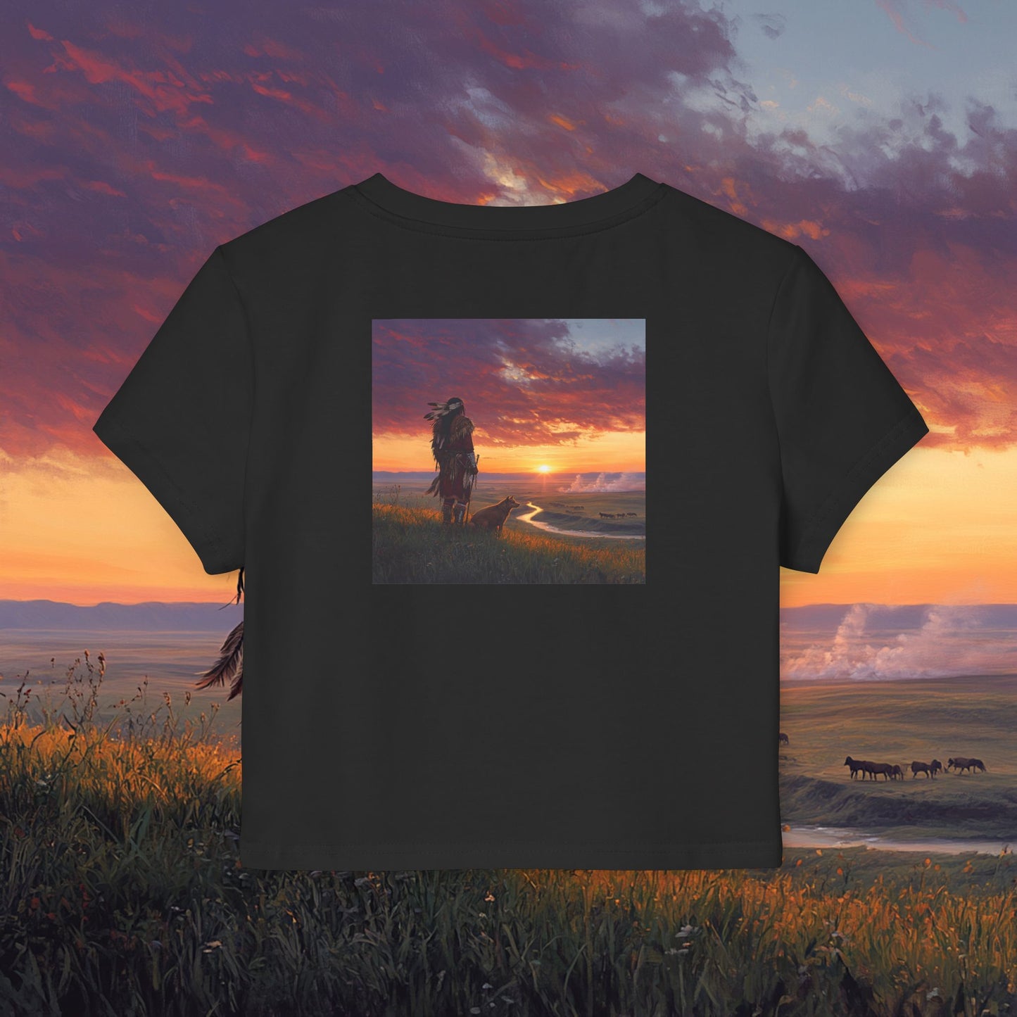 A Warrior's Best Friend Crop Top