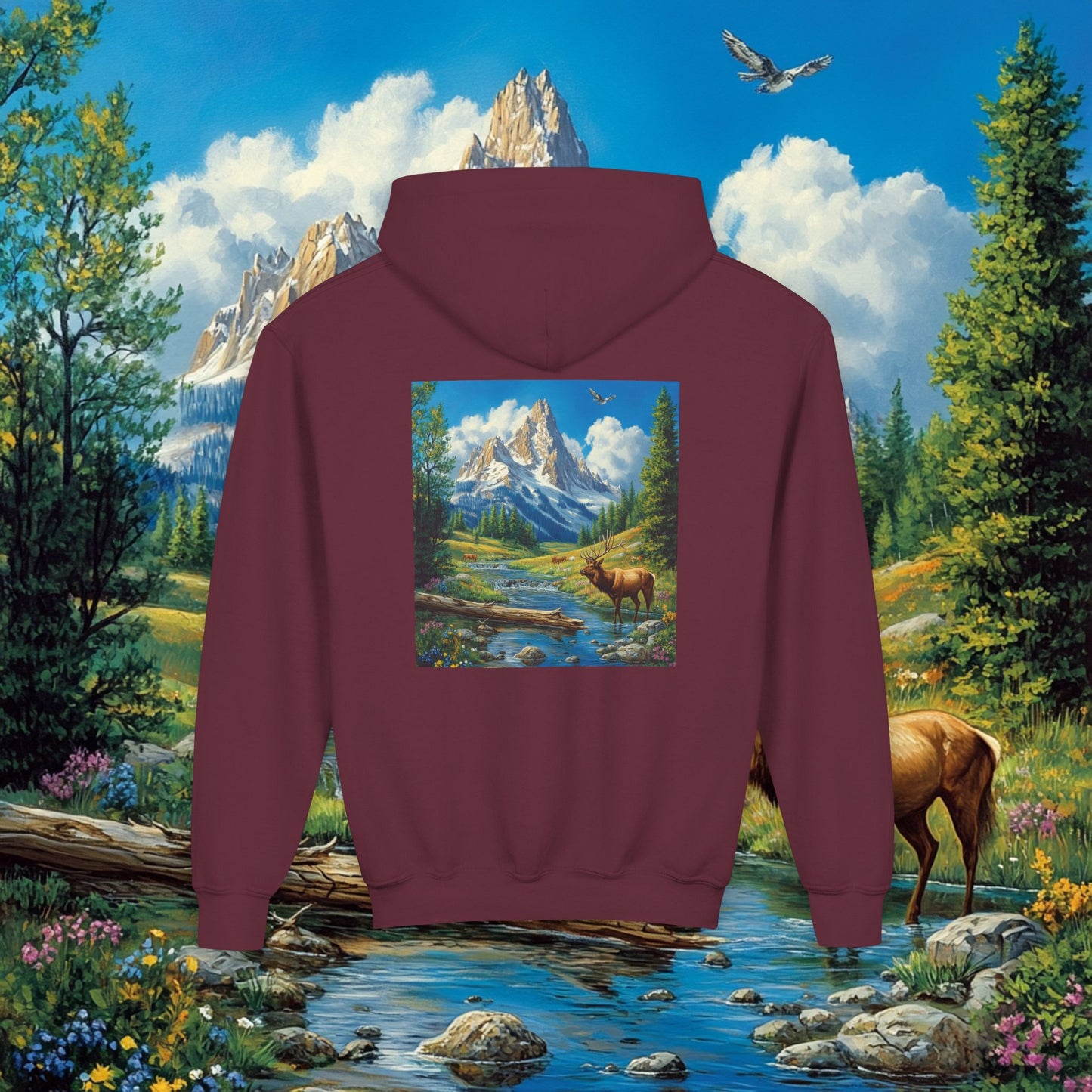 Elk Mountain Kids Hoodie