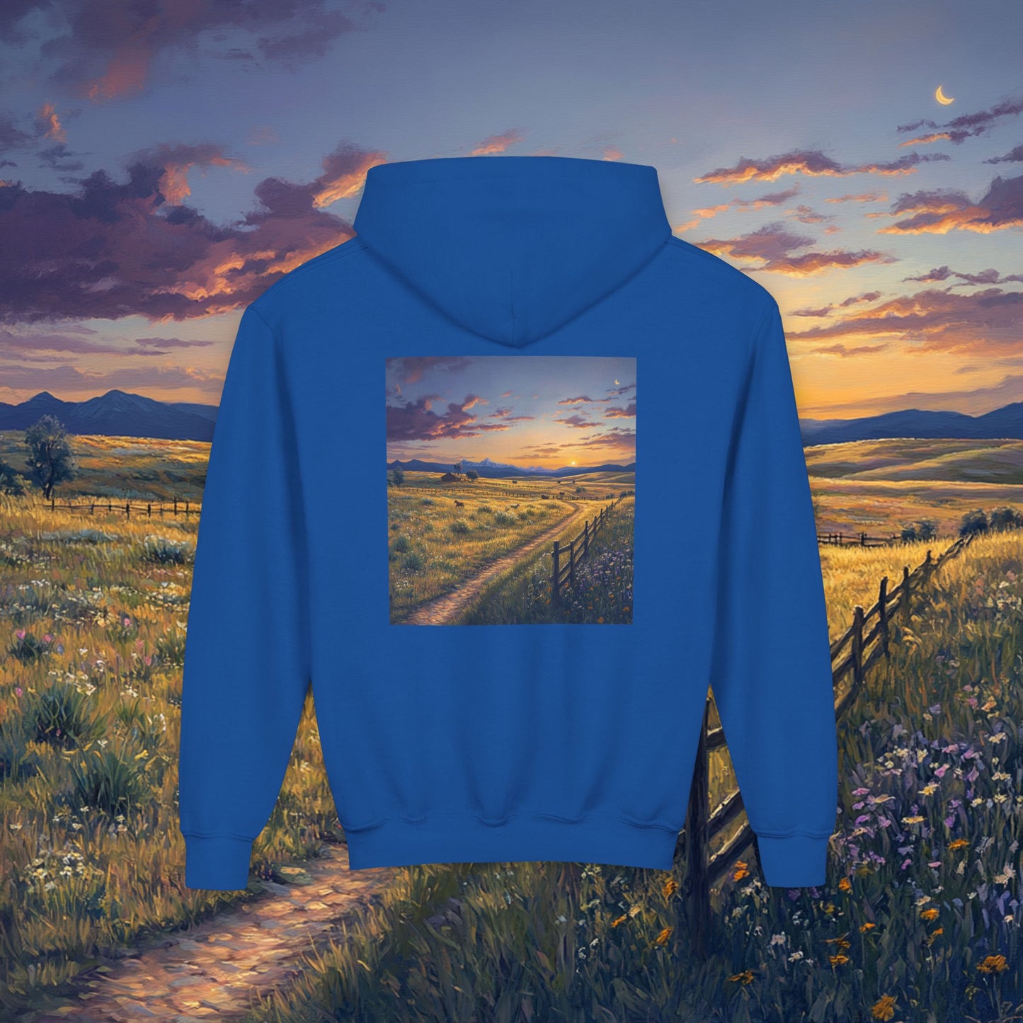 Plains Sunset Kids Hoodie