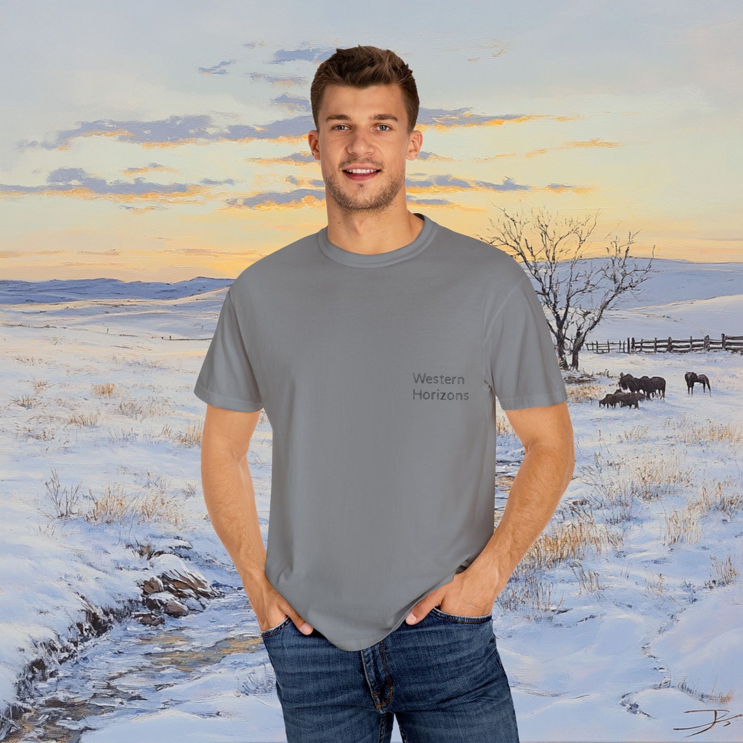 Winter Western Plains T-Shirt