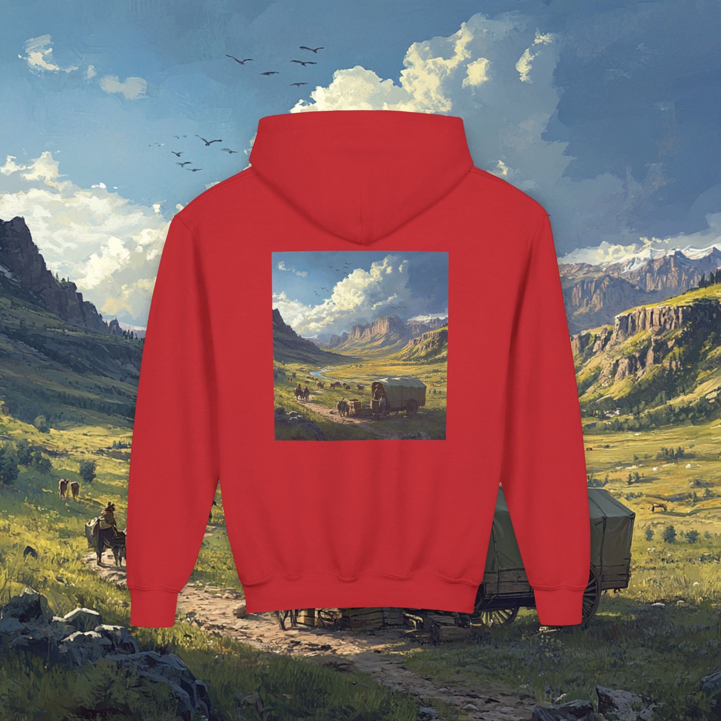 Headin' West Kids Hoodie