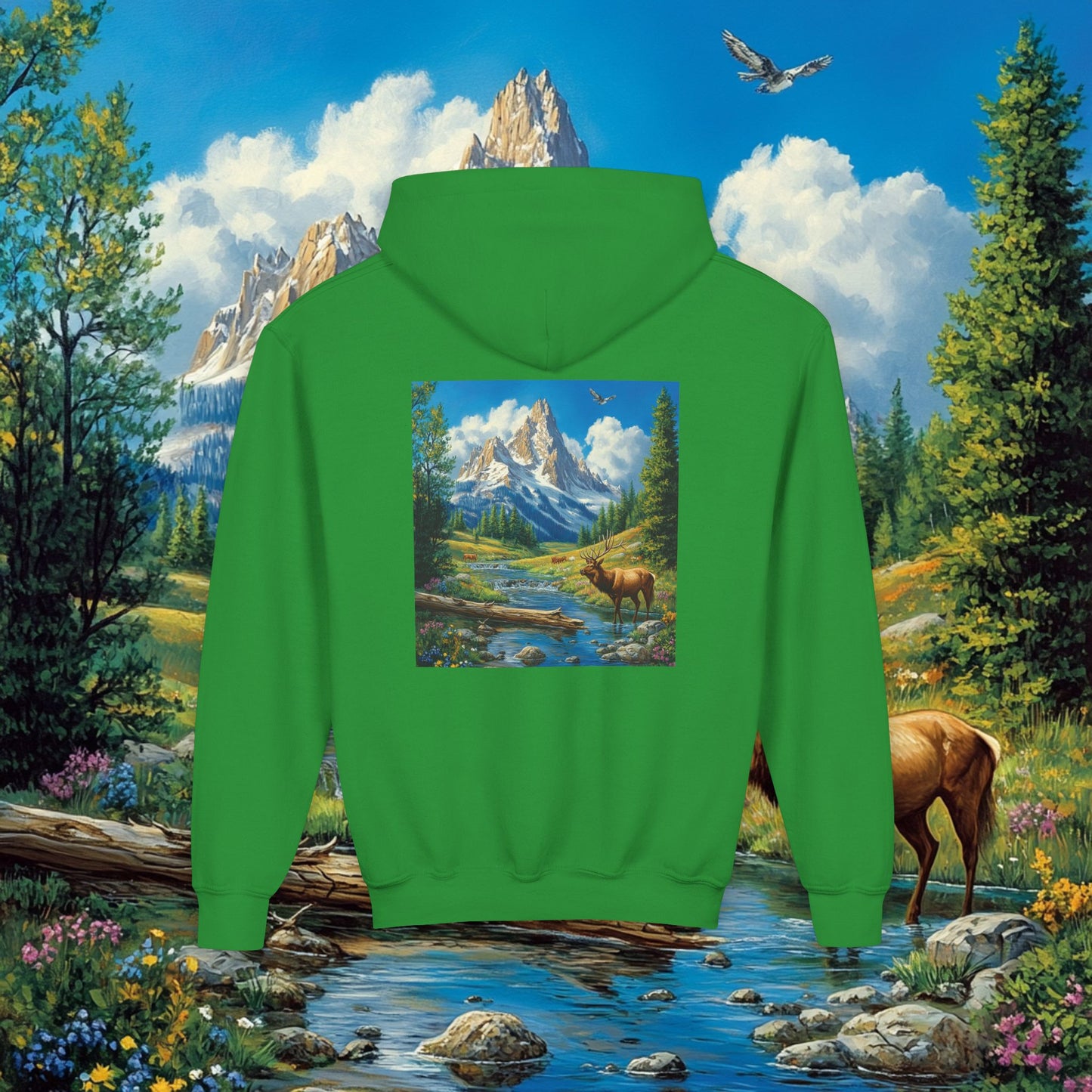 Elk Mountain Kids Hoodie