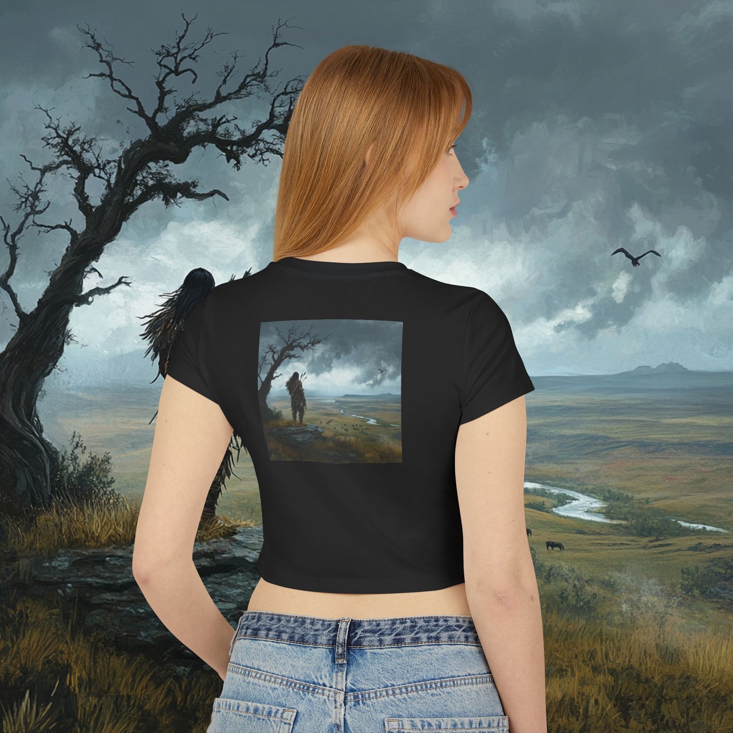 The Watchful Warrior Crop Top
