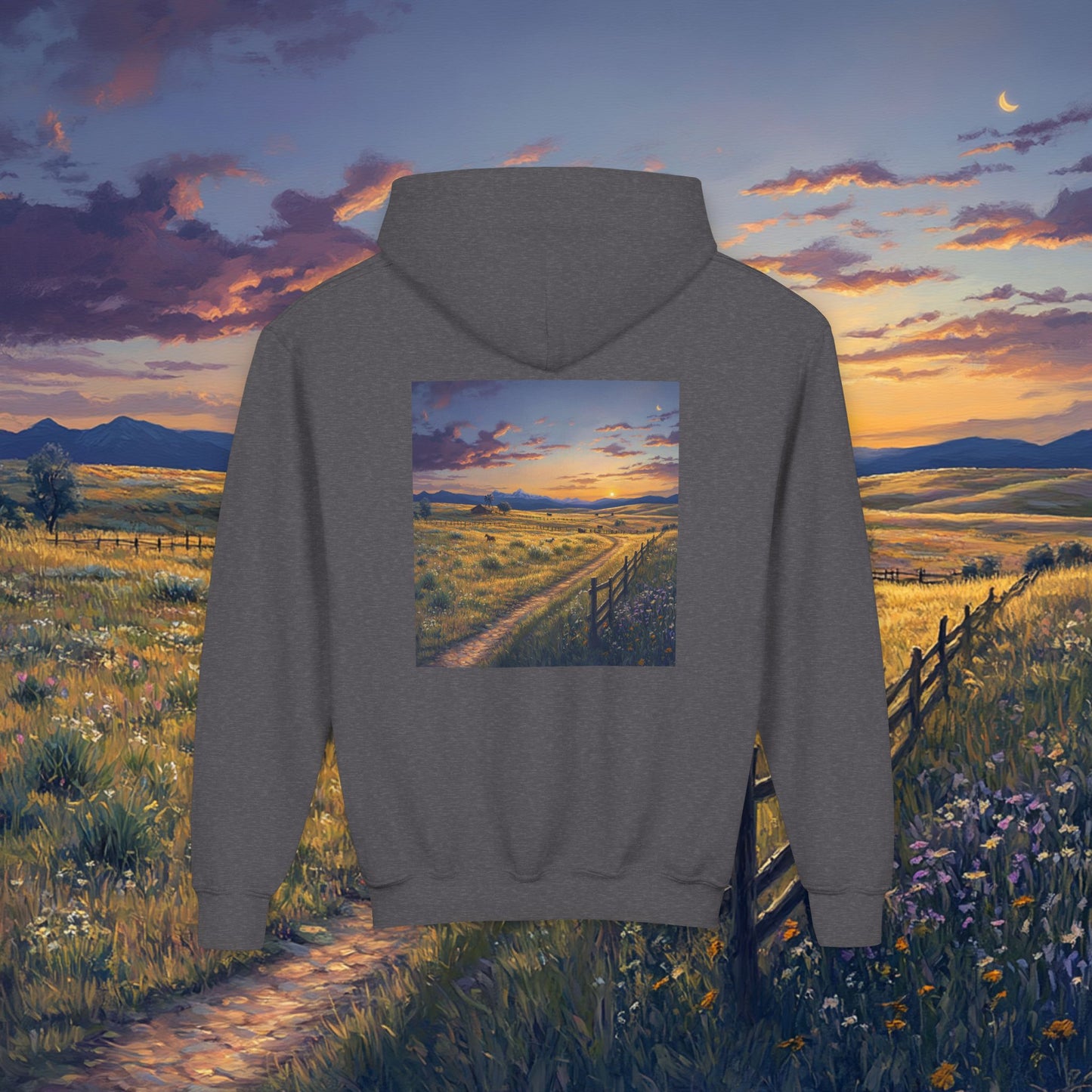 Plains Sunset Kids Hoodie