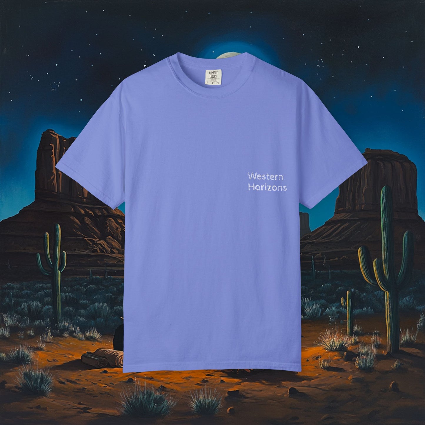 Moonlit Cowboy Campfire T-Shirt