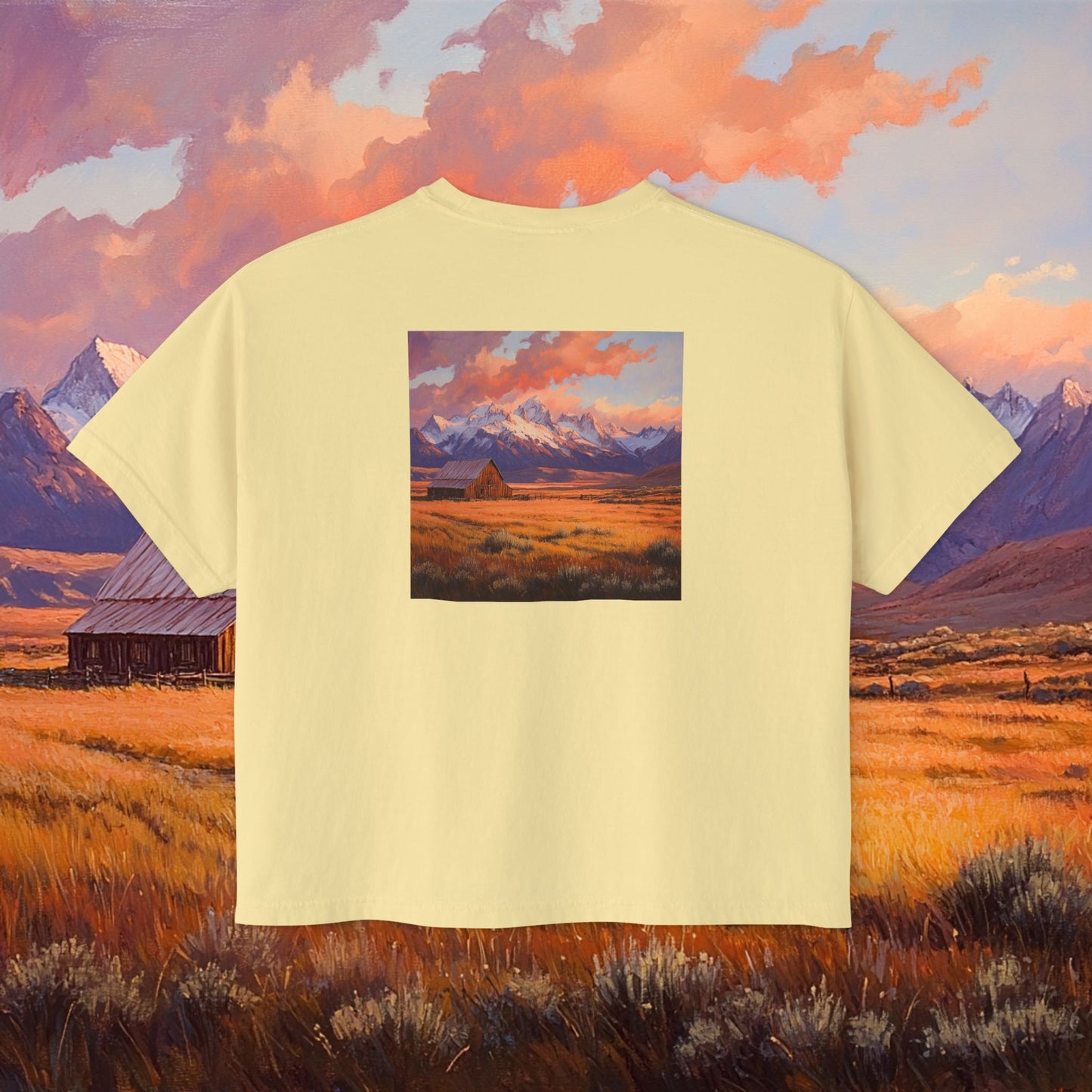 Rustic Prairie Barn Boxy Tee