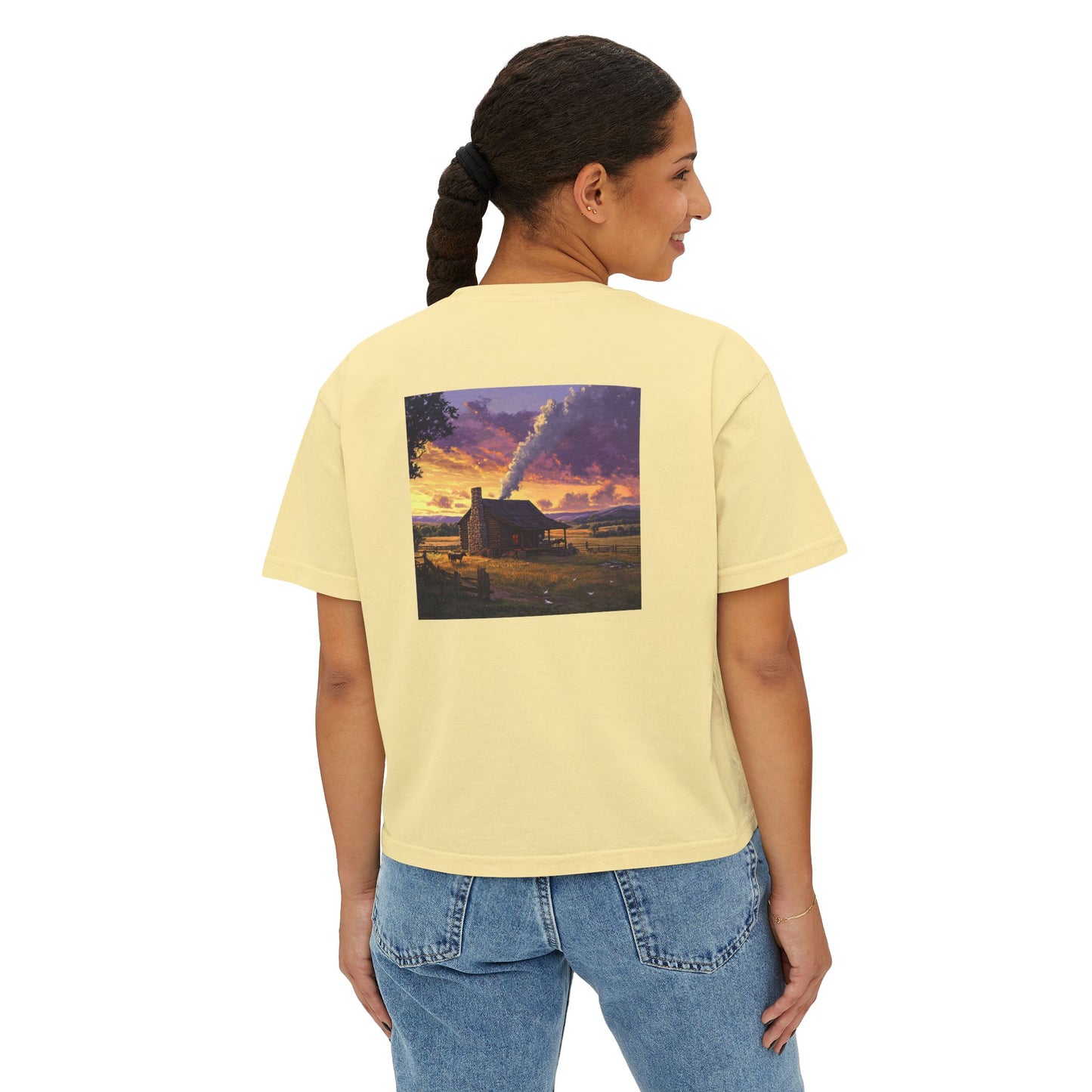 Homestead Sunset Boxy Tee