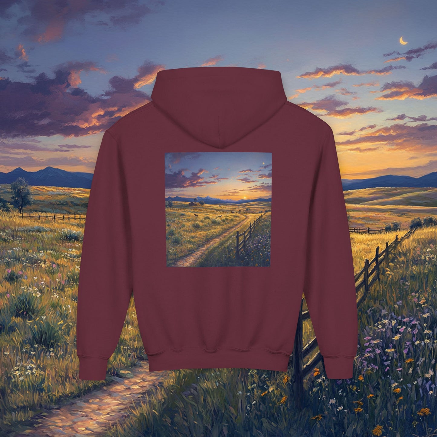 Plains Sunset Kids Hoodie