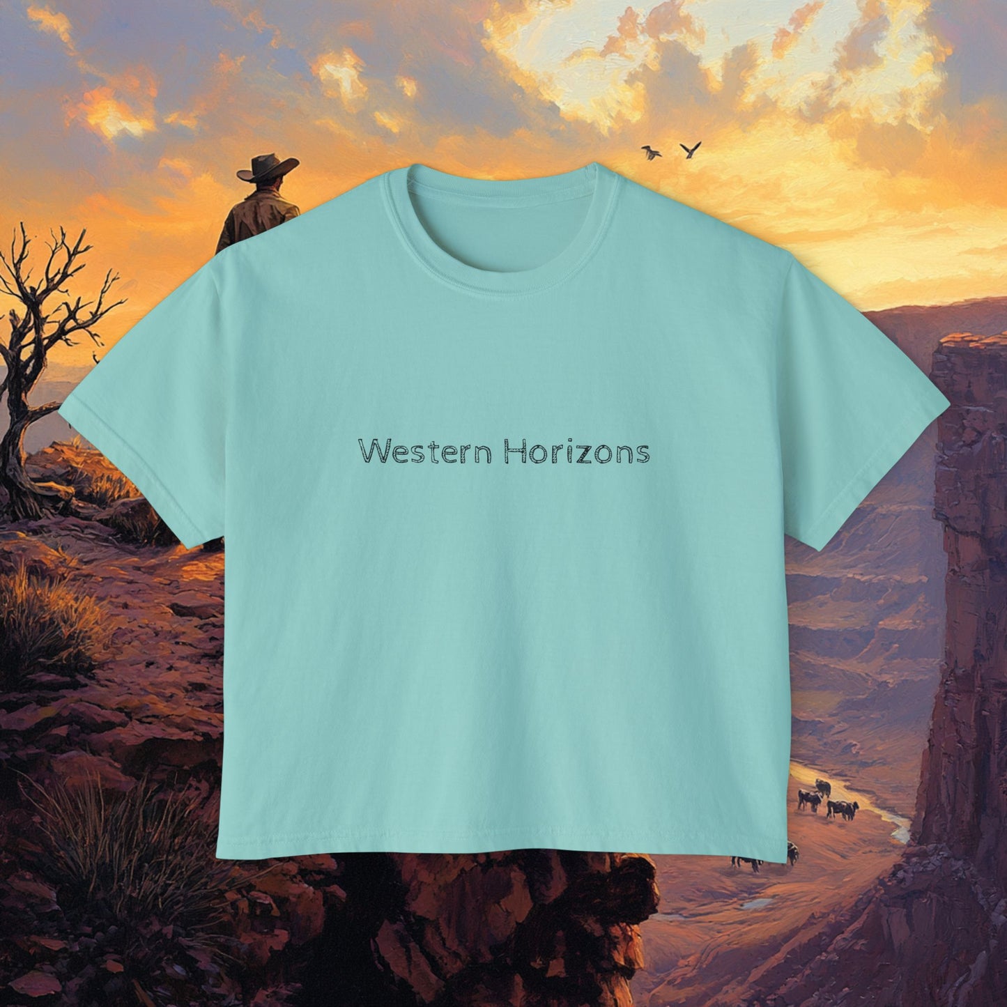 Cowboy Canyon Boxy Tee