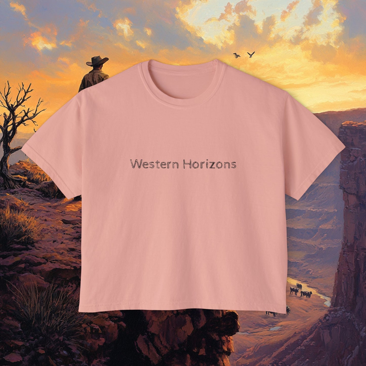 Cowboy Canyon Boxy Tee