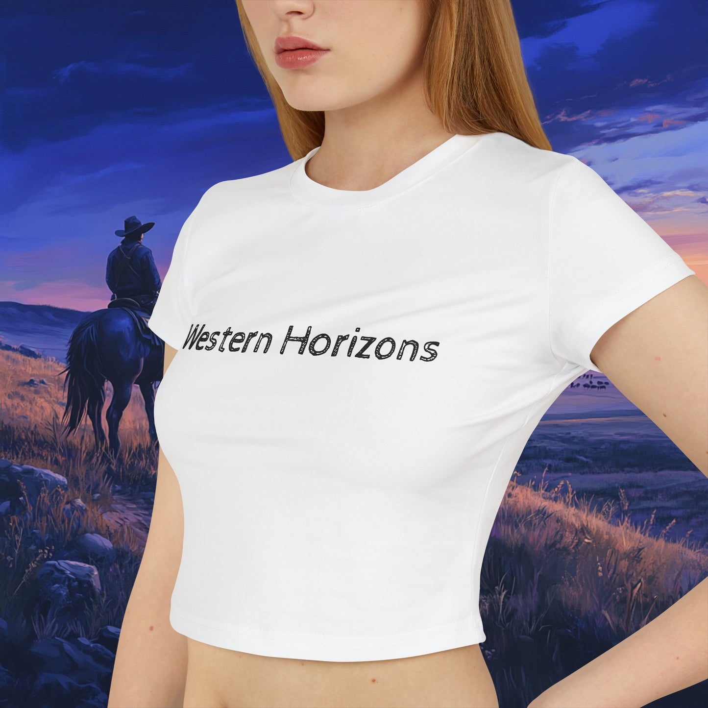 Twilight Cowboy Crop Top