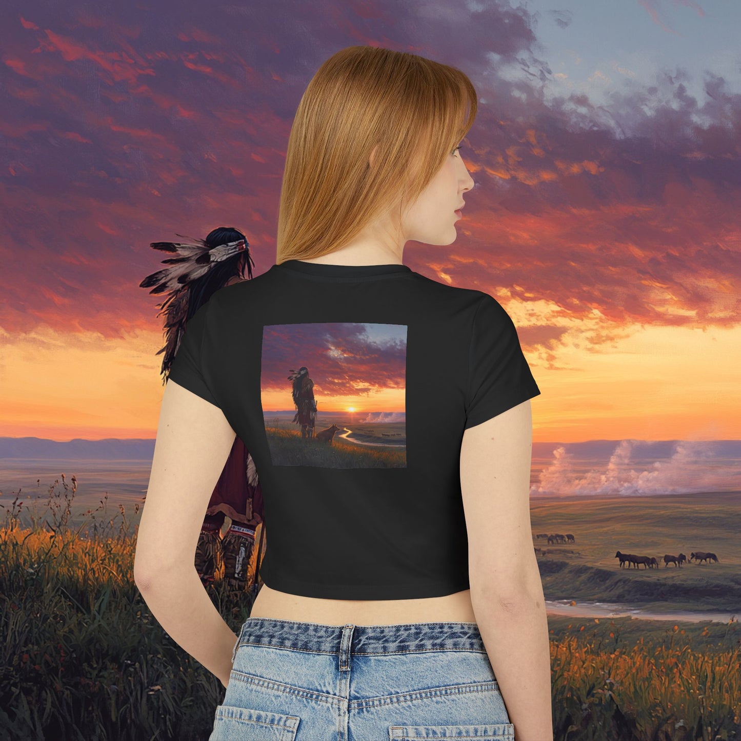 A Warrior's Best Friend Crop Top