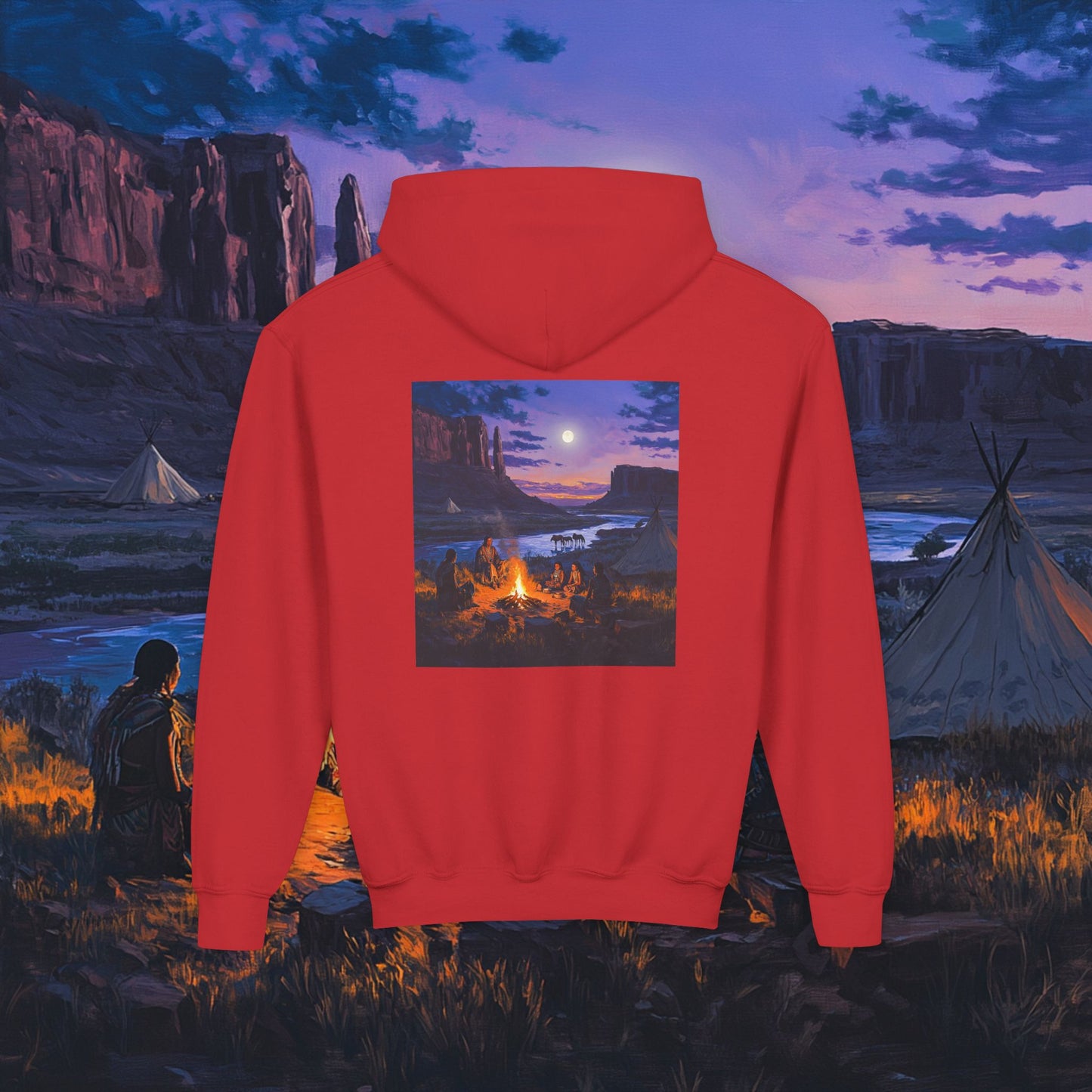 Tribal Gathering Kids Hoodie