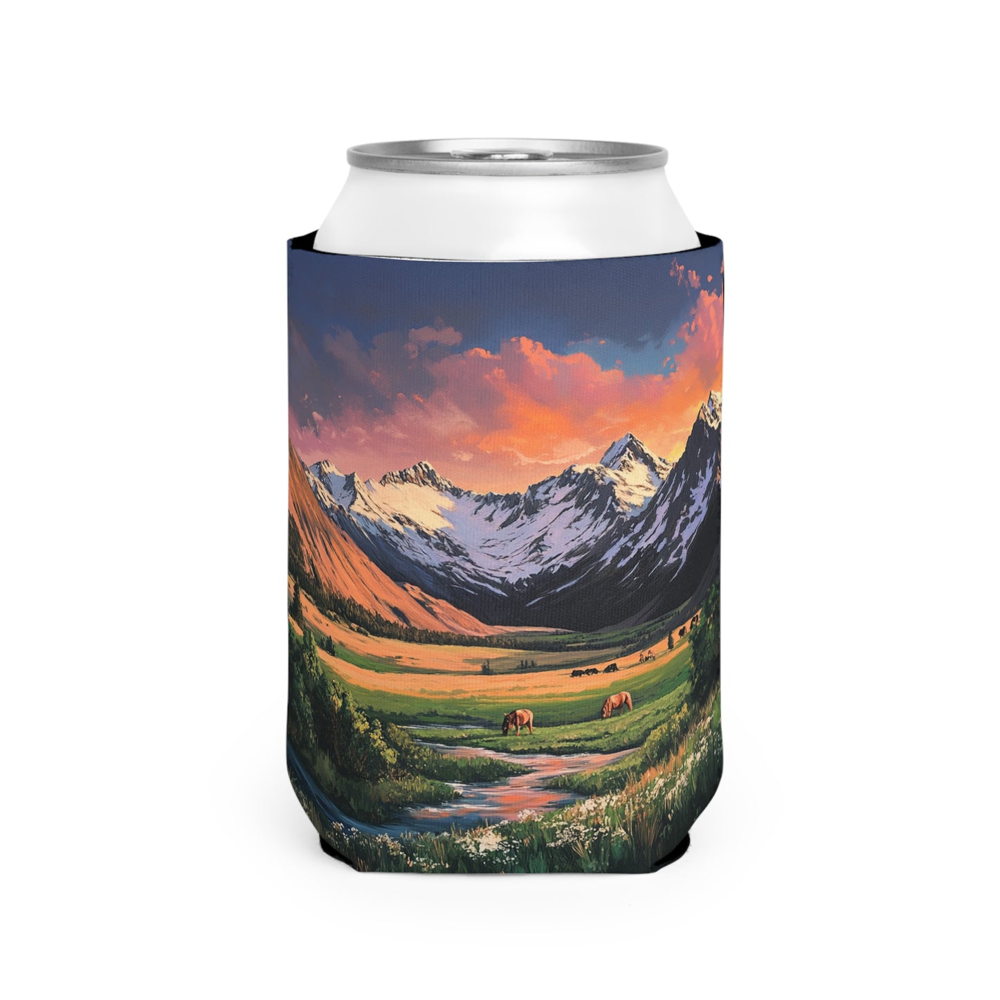 Horse Valley Sunset Koozie