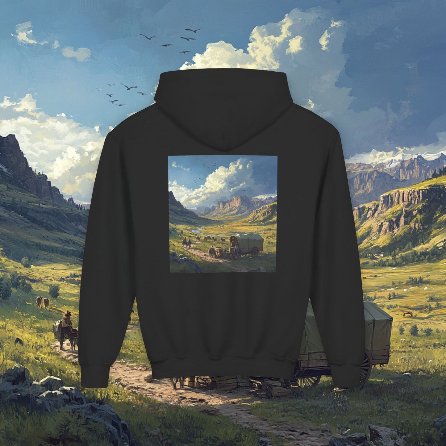 Headin' West Kids Hoodie