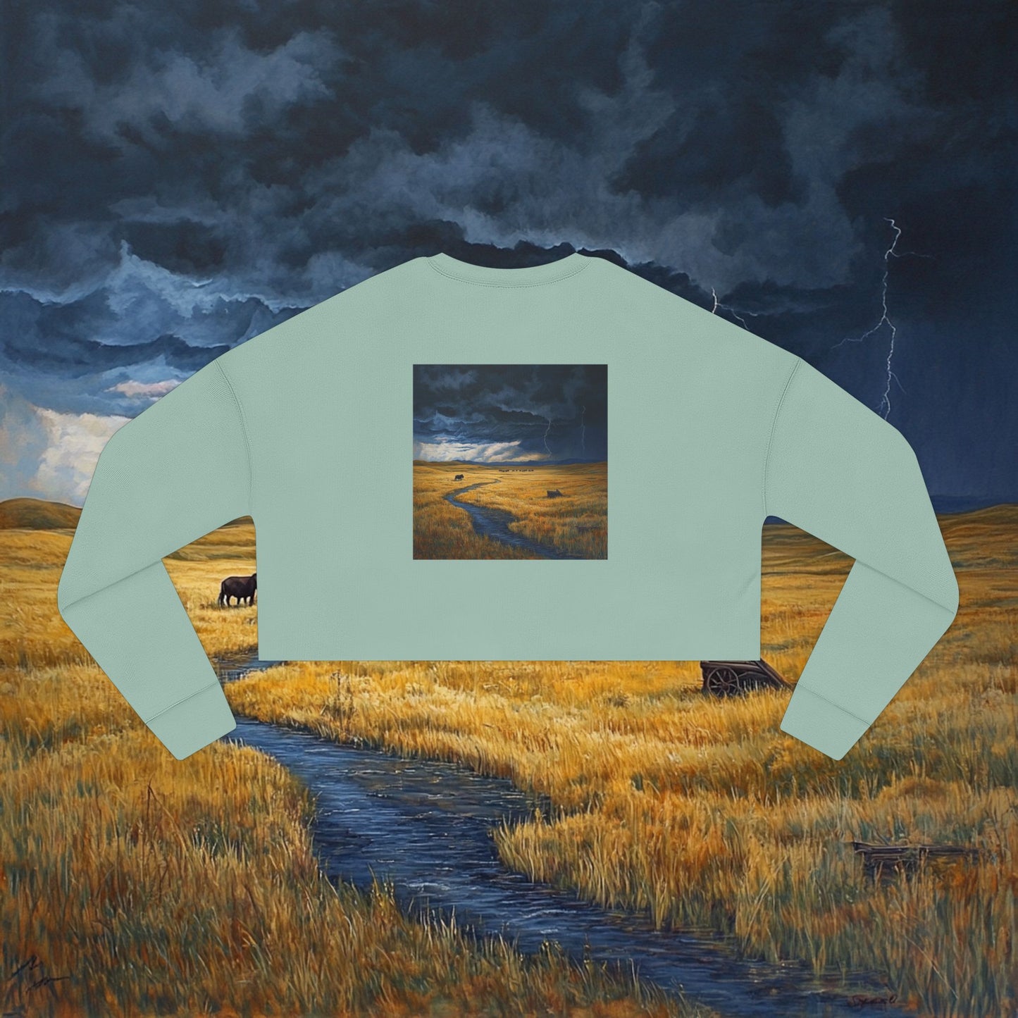 A Storm's Brewing Crop Sweatshirt