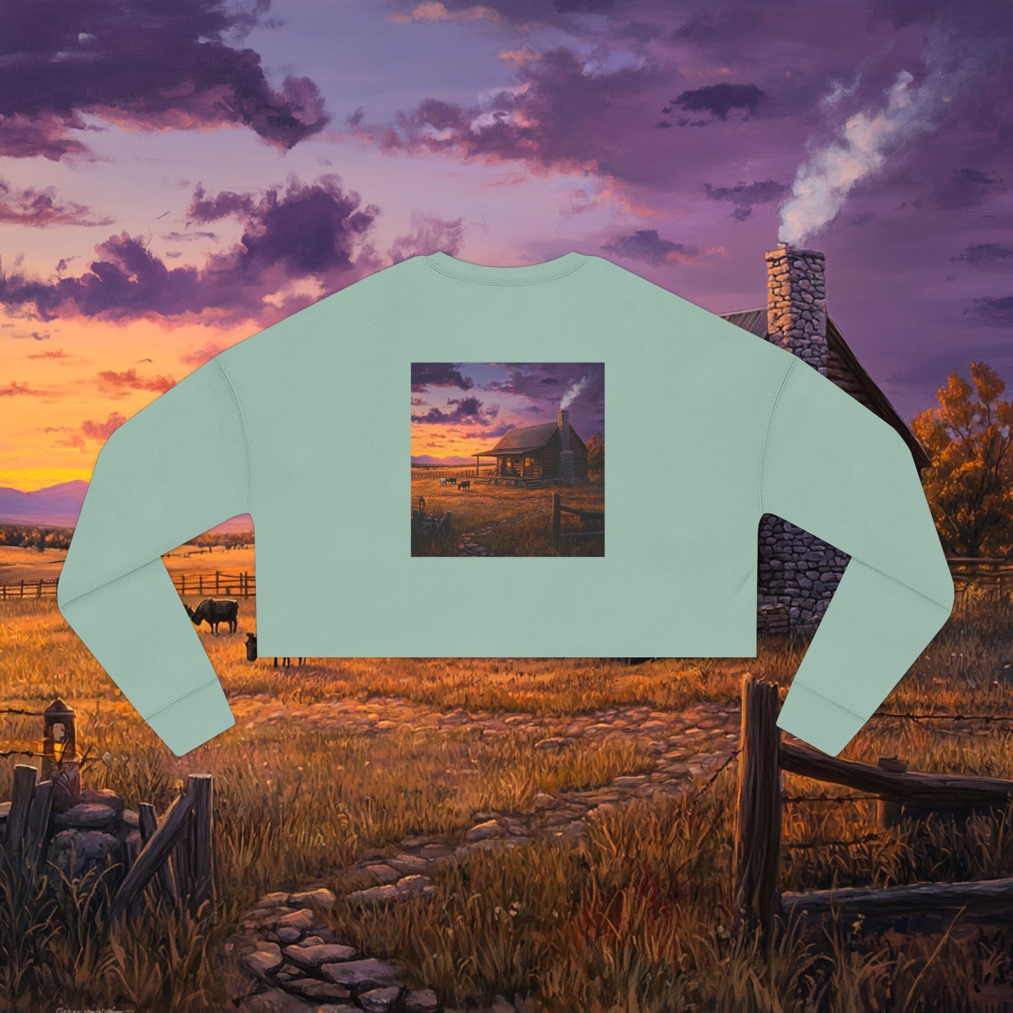 Settling Down Crop Sweatshirt