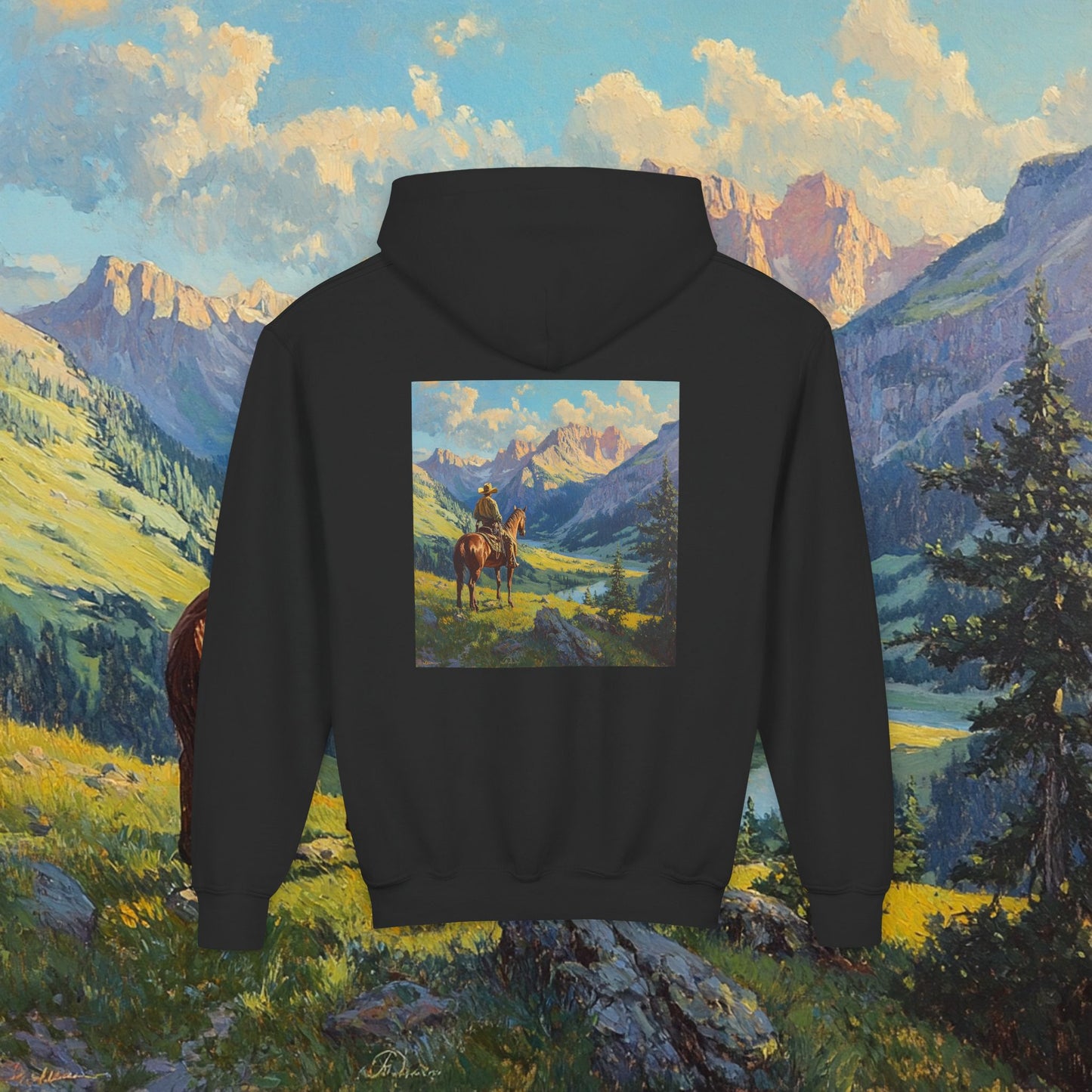 Starin' Cowboy Kids Hoodie